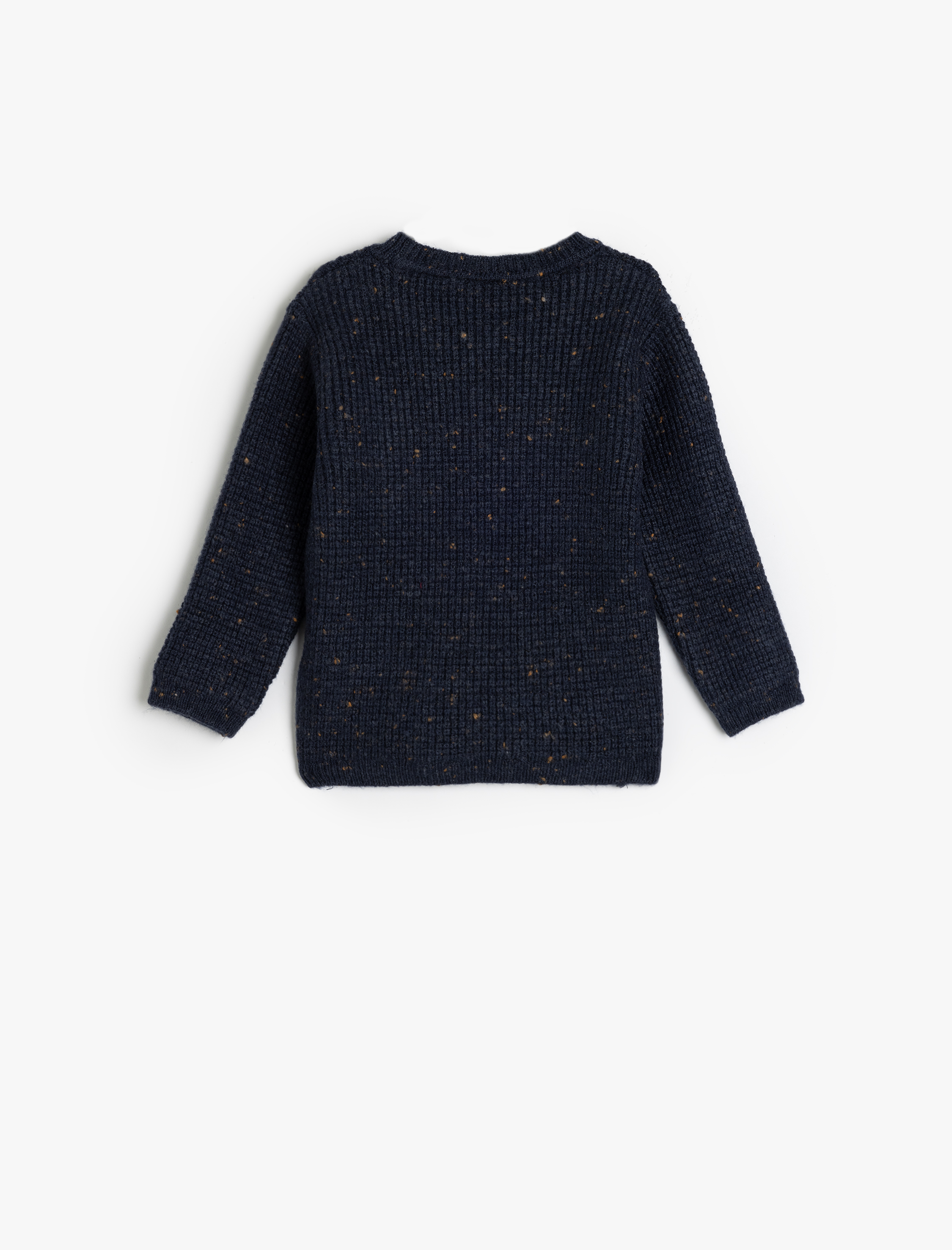 Erkek Bebek Uzun Kollu Yuvarlak Yaka Basic Triko Kazak