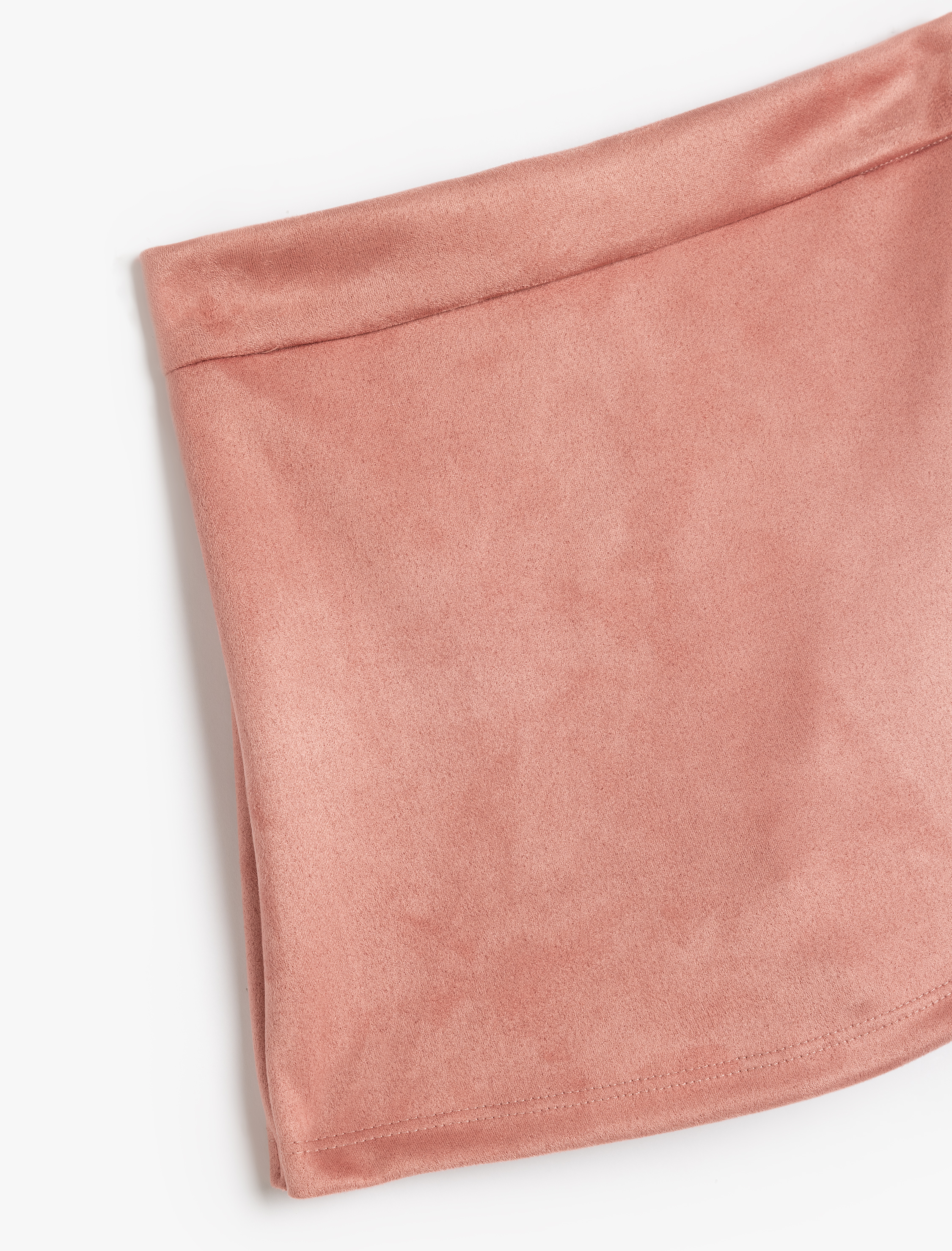  Kız Bebek Beli Lastikli Düşük Bel Kadife Şort Etek