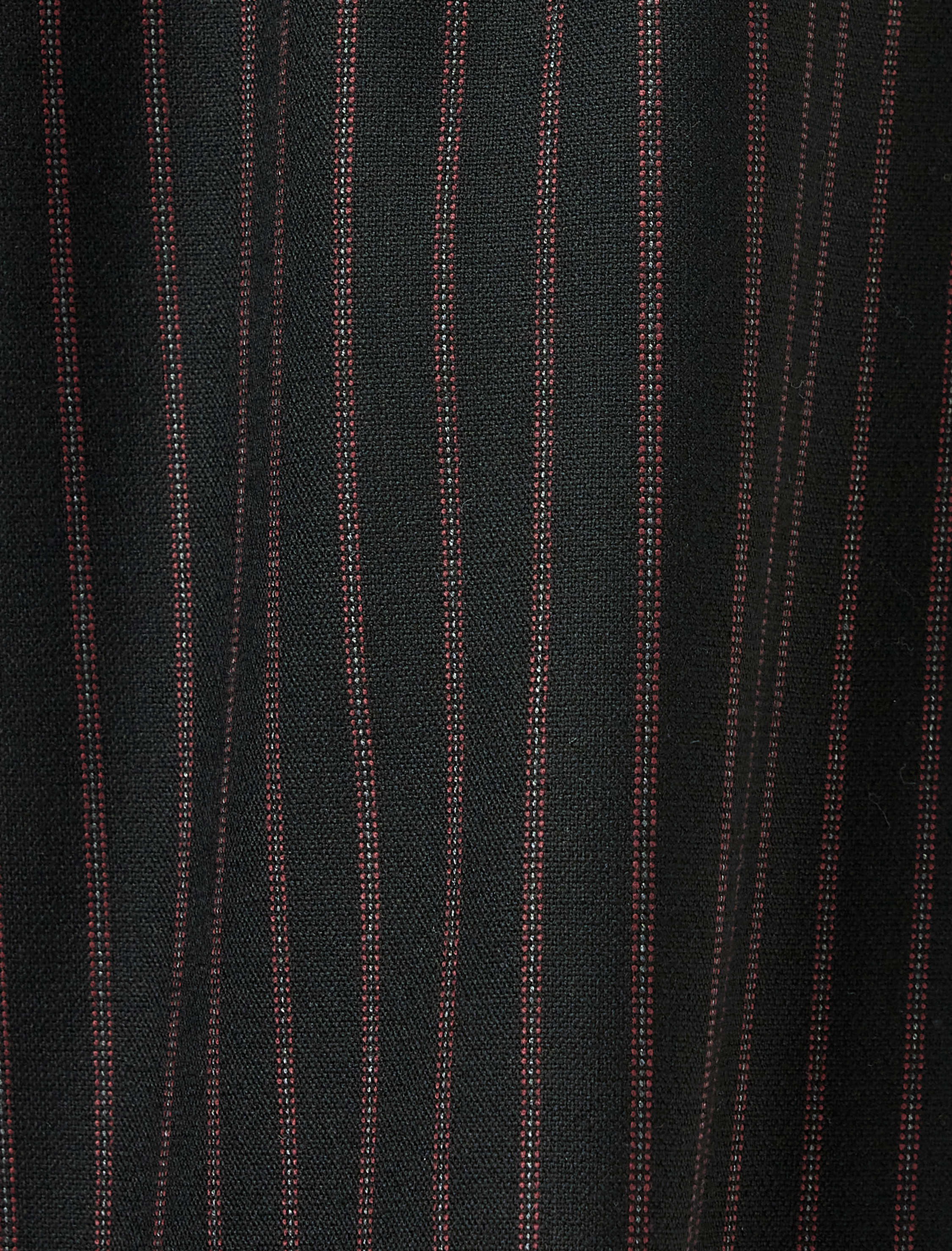   Koton X Melis Ağazat - Cepli Pile Detaylı Geniş Paça Çizgili Kumaş Pantolon