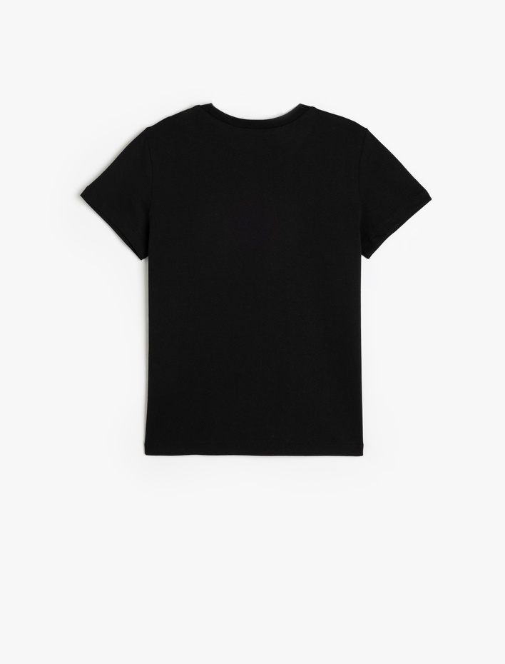 Erkek Çocuk Kısa Kollu Bisiklet Yaka Kaykay Baskılı Tişört