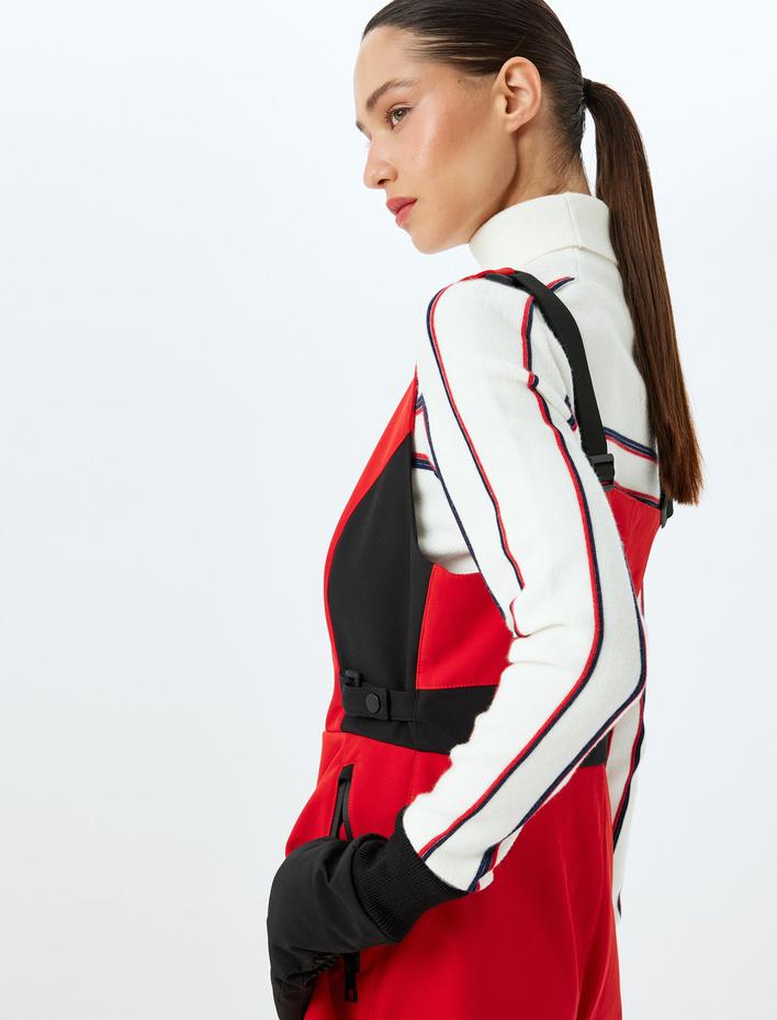  Uzun Kollu Balıkçı Yaka Örgü Kazak