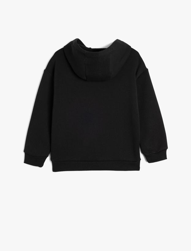 Harry Potter Baskılı Lisanslı Uzun Kollu Kapşonlu Sweatshirt_1