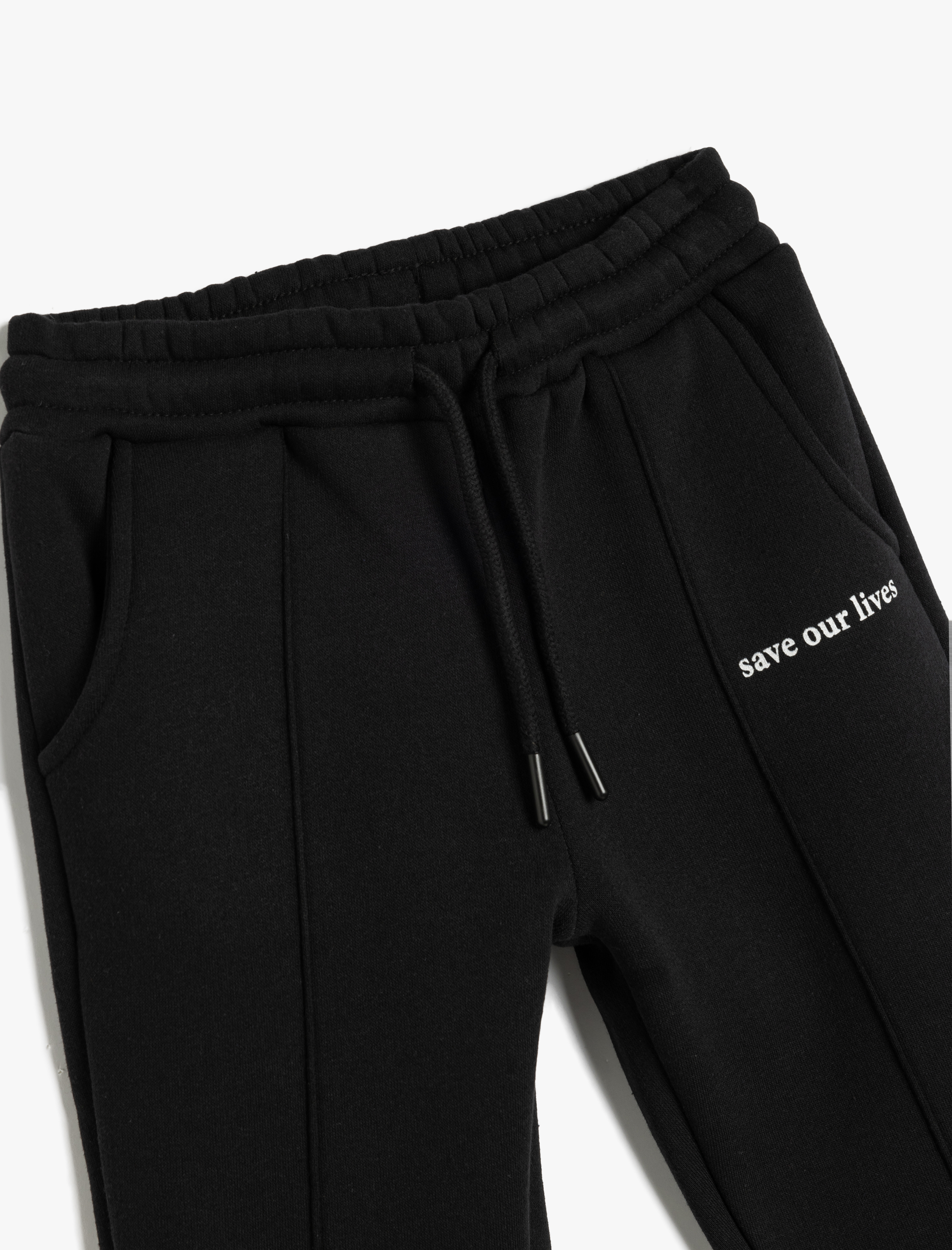  Erkek Çocuk Jogger Eşofman Altı Beli Bağlamalı Cepli Şardonlu