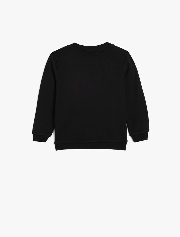 Erkek Bebek V Yaka Düğme Detaylı Uzun Kollu Pamuklu Şardonlu Basic Hırka