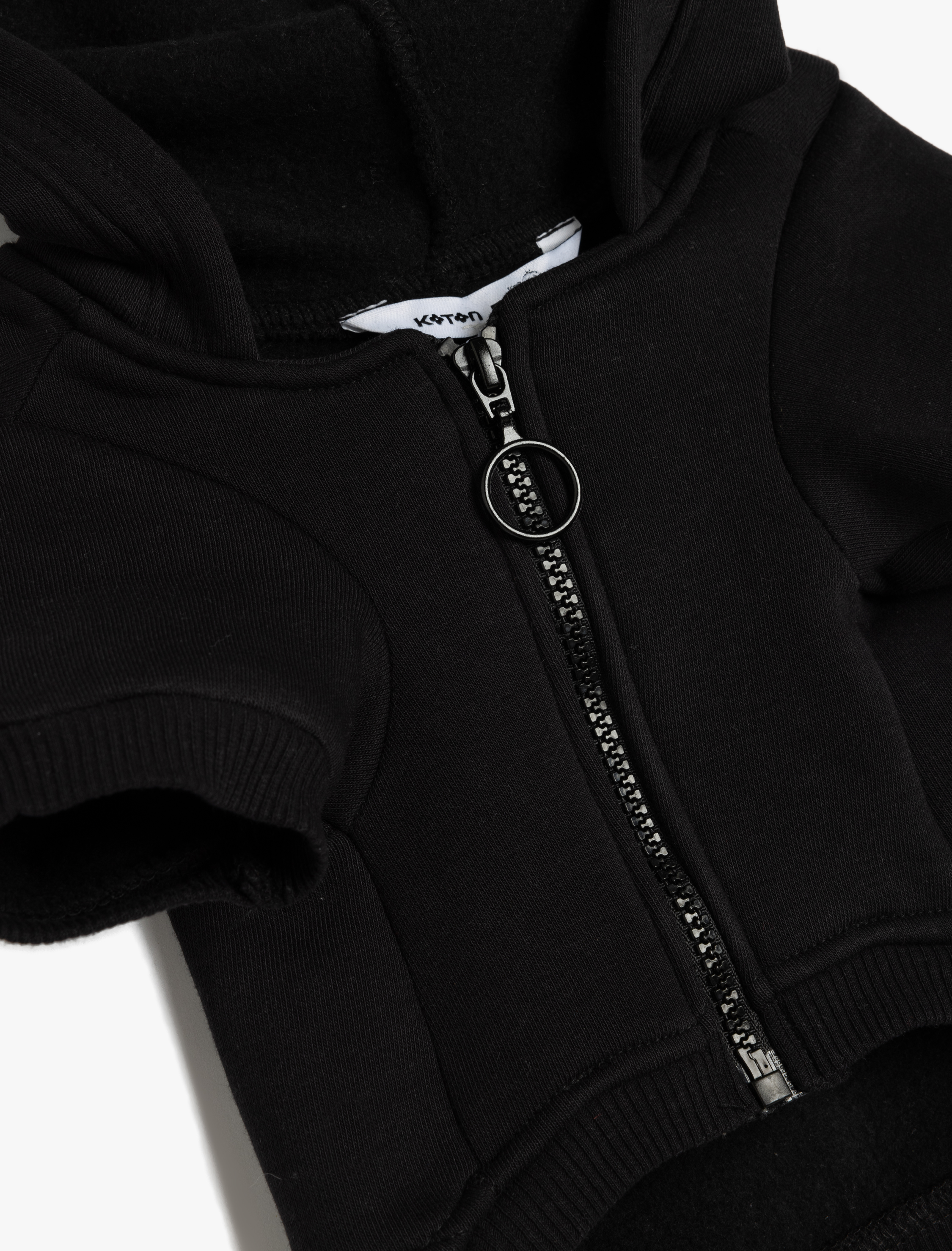   Şardonlu Kapüşonlu Fermuarlı Köpek Sweatshirtü