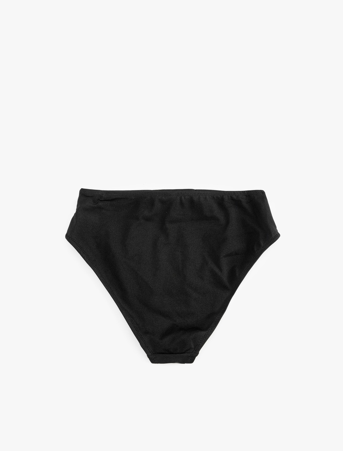  Aksesuar Detaylı Yüksek Bel Bikini Altı