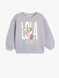 Lola Bunny Sweat Lisanslı Bisiklet Yaka Uzun Kollu