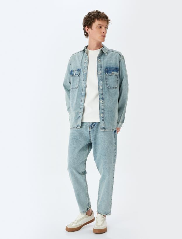 Loose Fit Kot Pantolon - Steve Jean_0