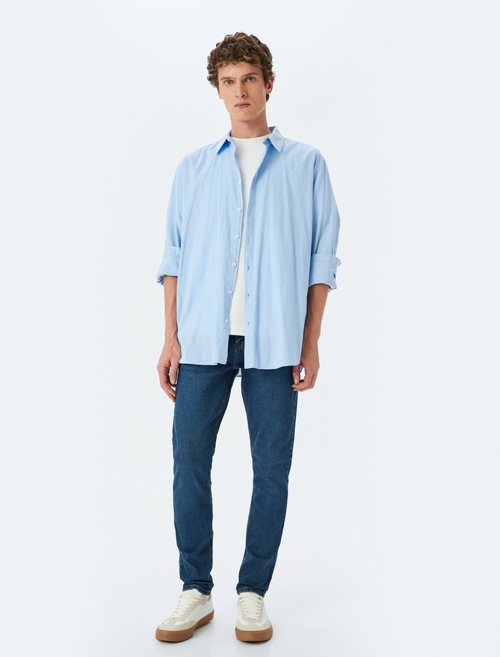  Skinny Fit Kot Pantolon - Michael Jean