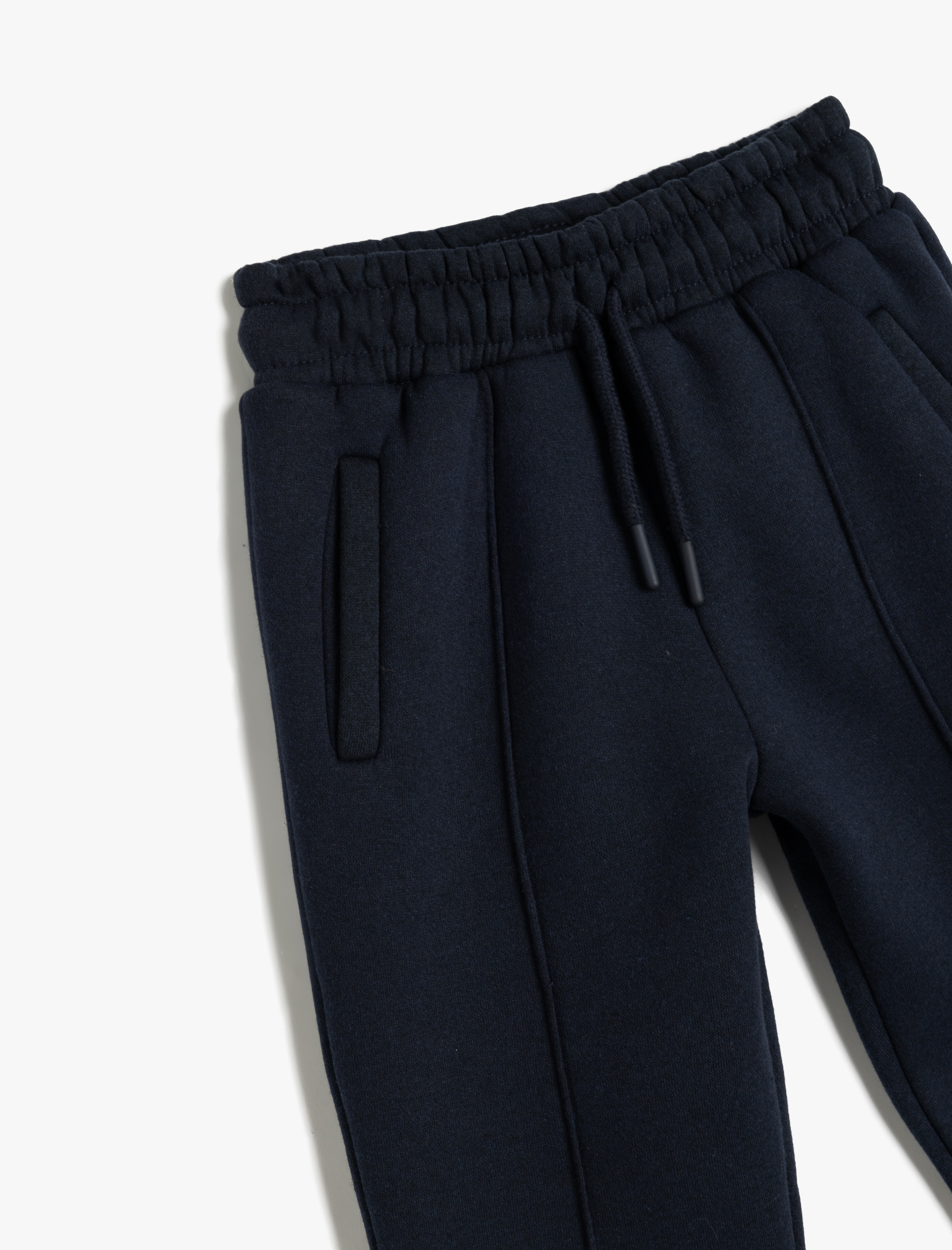 Erkek Çocuk Şardonlu Beli Bağcıklı Cep Detaylı Basic Jogger Eşofman Altı