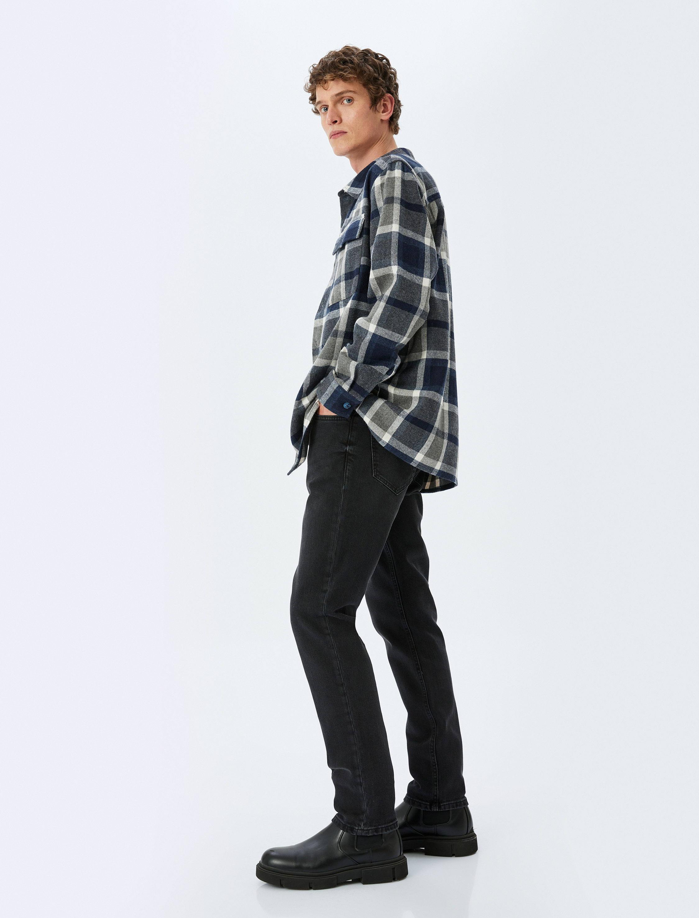 Koton Erkek Slim Fit Kot Pantolon - Brad Jean -1