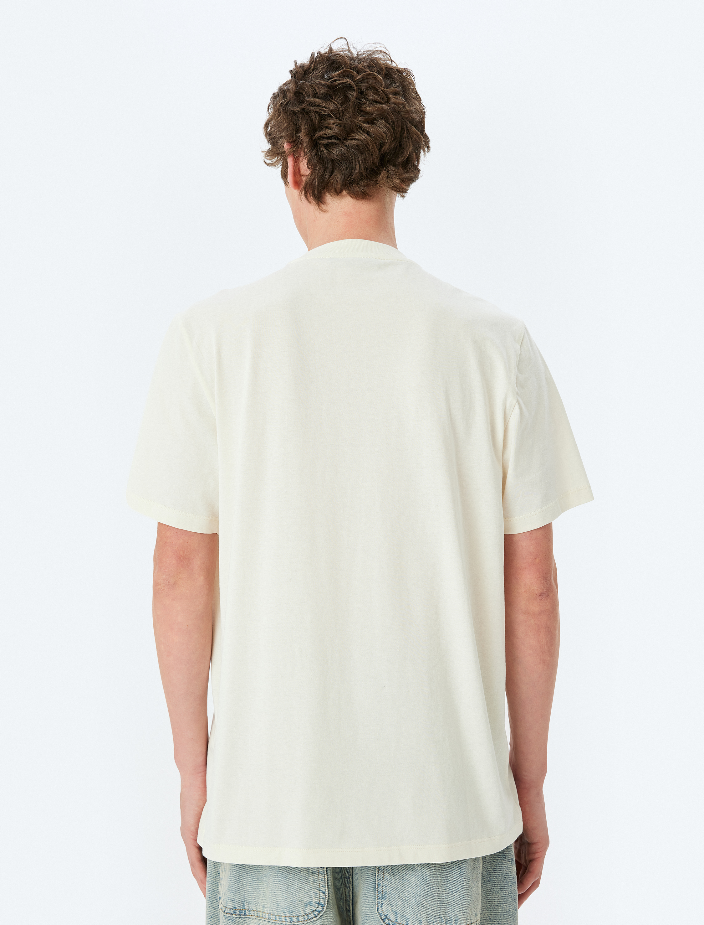   Bisiklet Yaka Pamuklu Regular Fit Kısa Kollu Baskılı Tişört