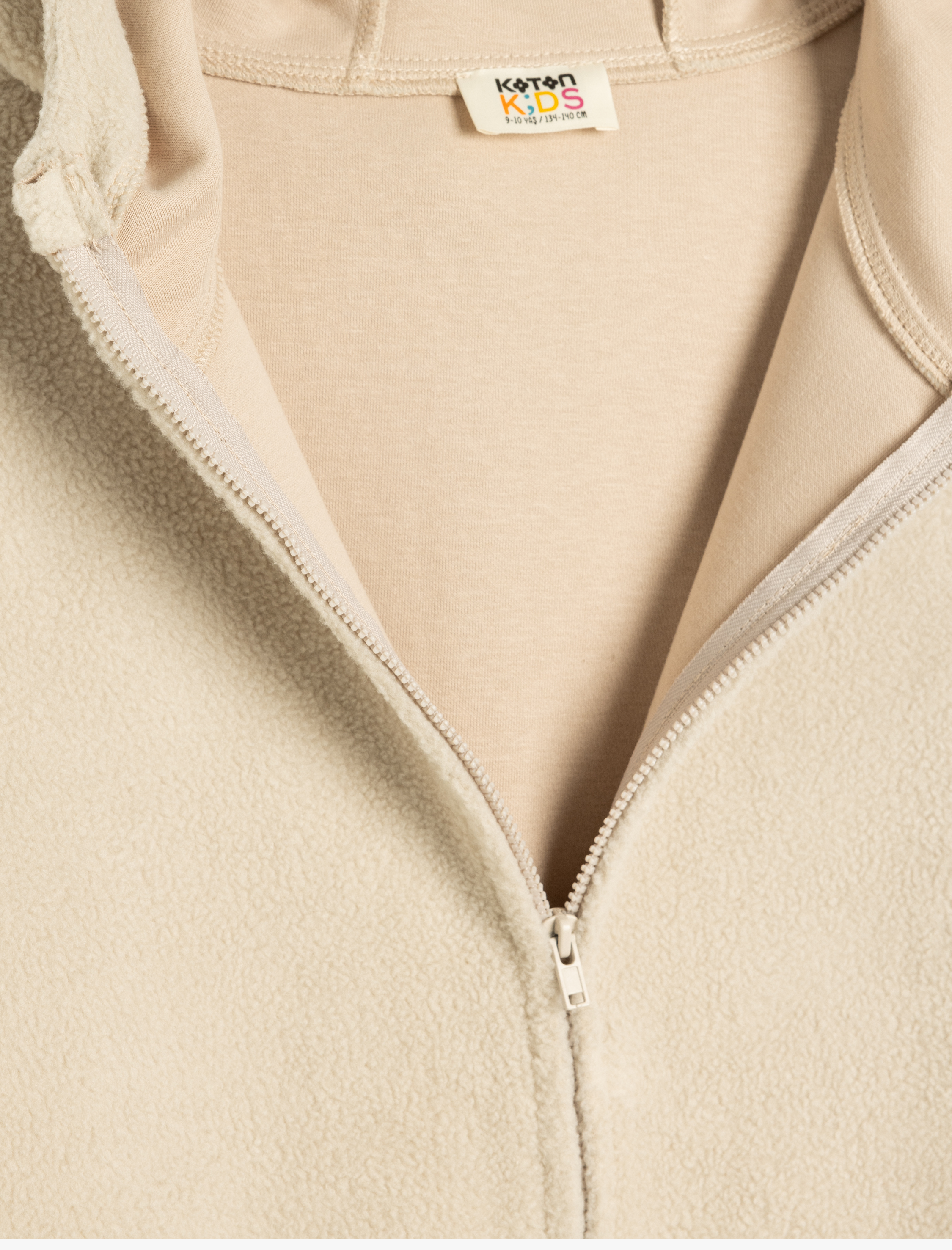  Erkek Çocuk Fermuarlı Cep Detaylı Uzun Kollu Basic Kapşonlu Sweatshirt