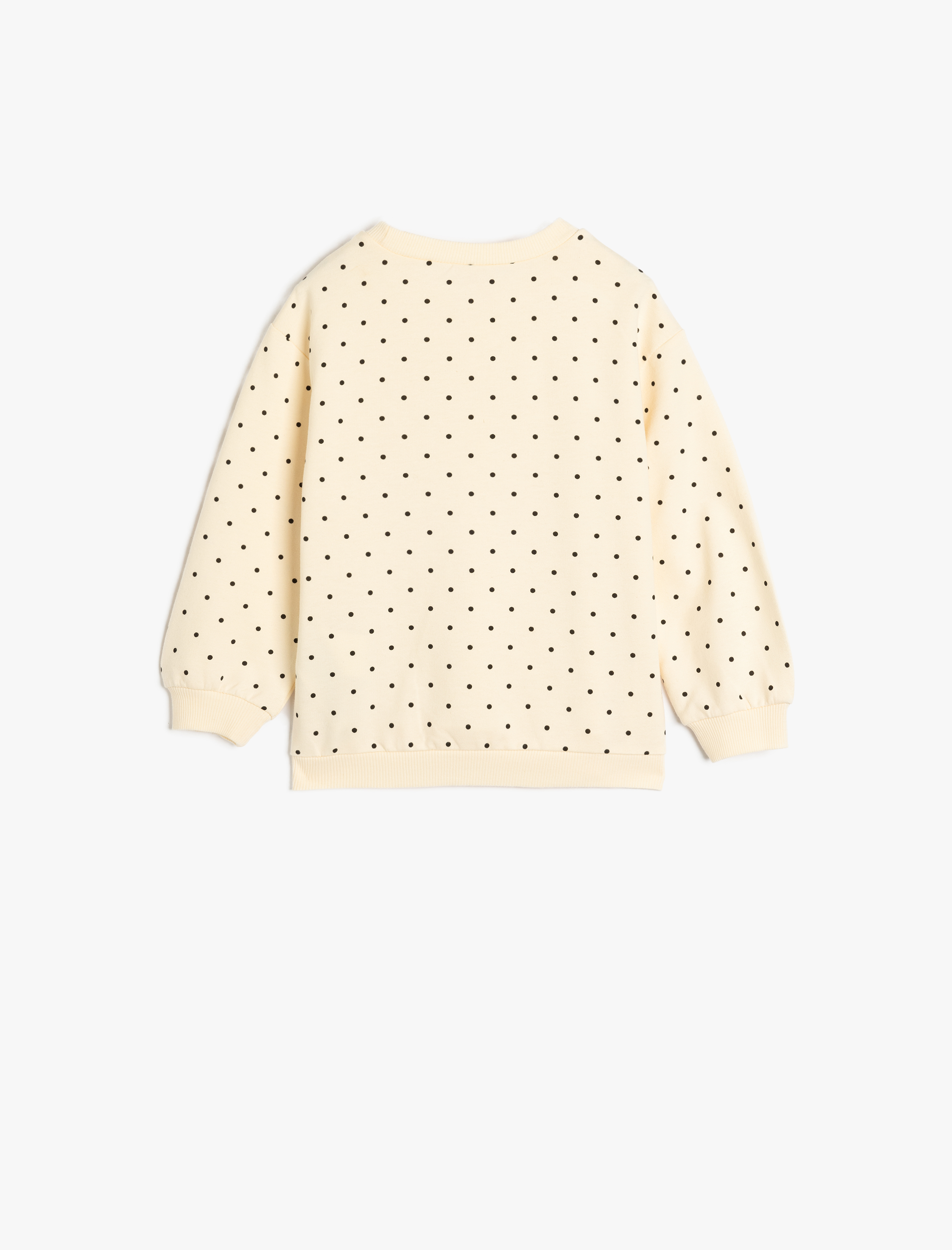  Kız Bebek Sweat Uzun Kollu Bisiklet Yaka Pamuklu Şardonlu