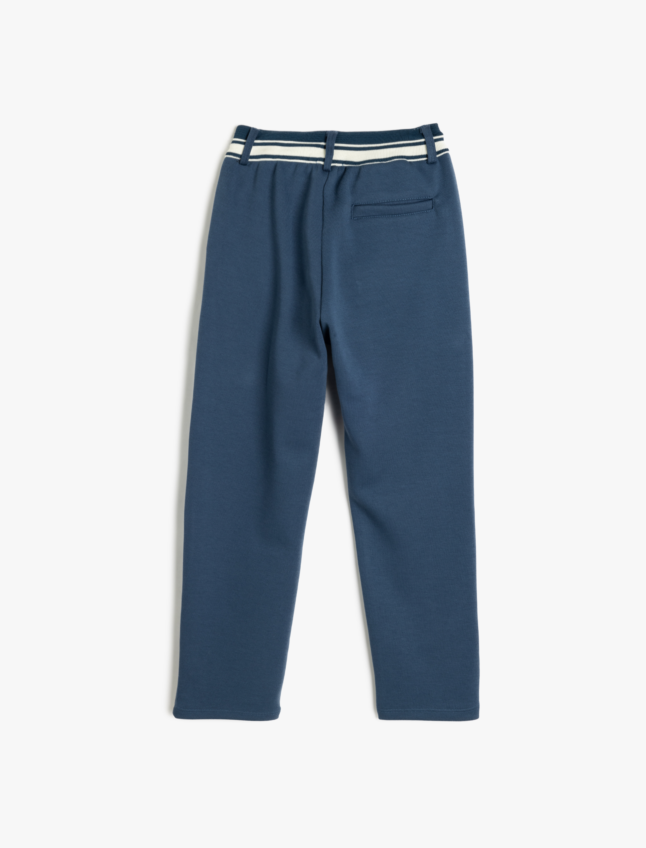  Erkek Çocuk Beli Bağcıklı Cep Detaylı Pamuk Karışımlı Eşofman Altı