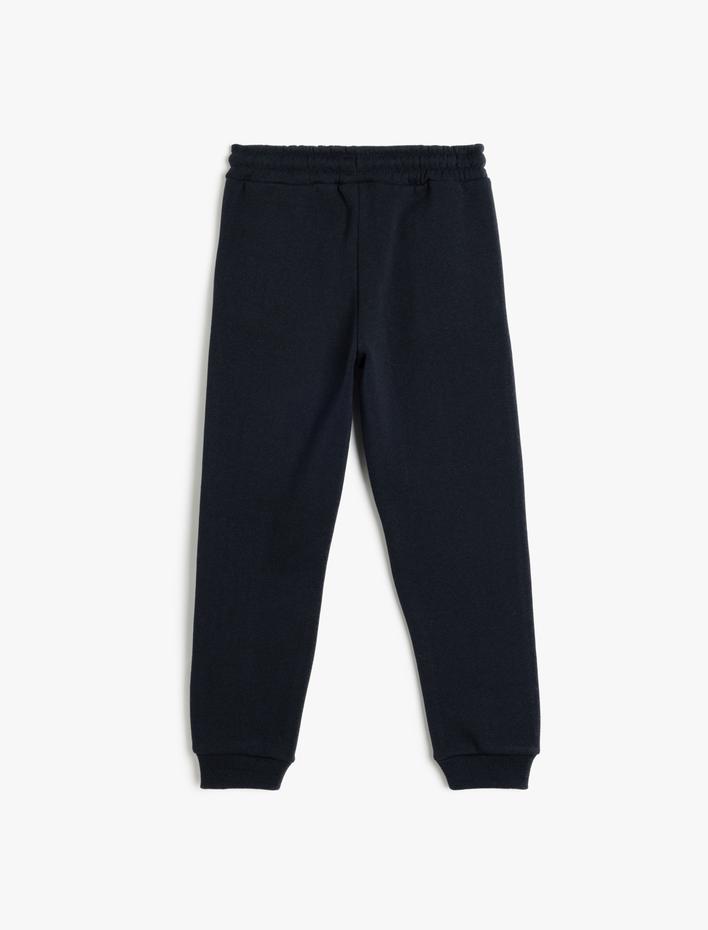 Erkek Çocuk Jogger Eşofman Altı Beli Bağlamalı Cepli Şardonlu