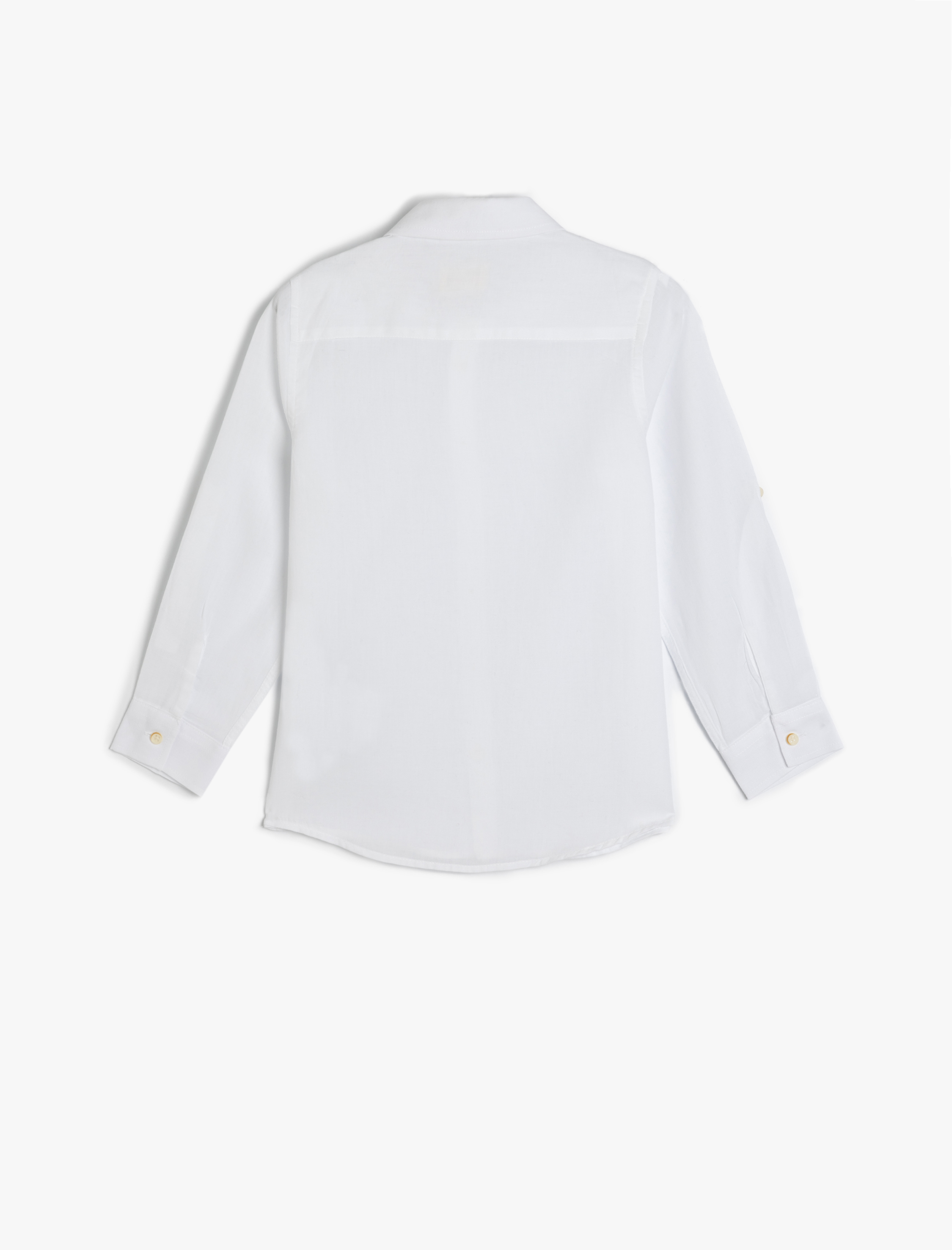  Erkek Çocuk Gömlek Uzun Kollu Düğmeli Pamuklu