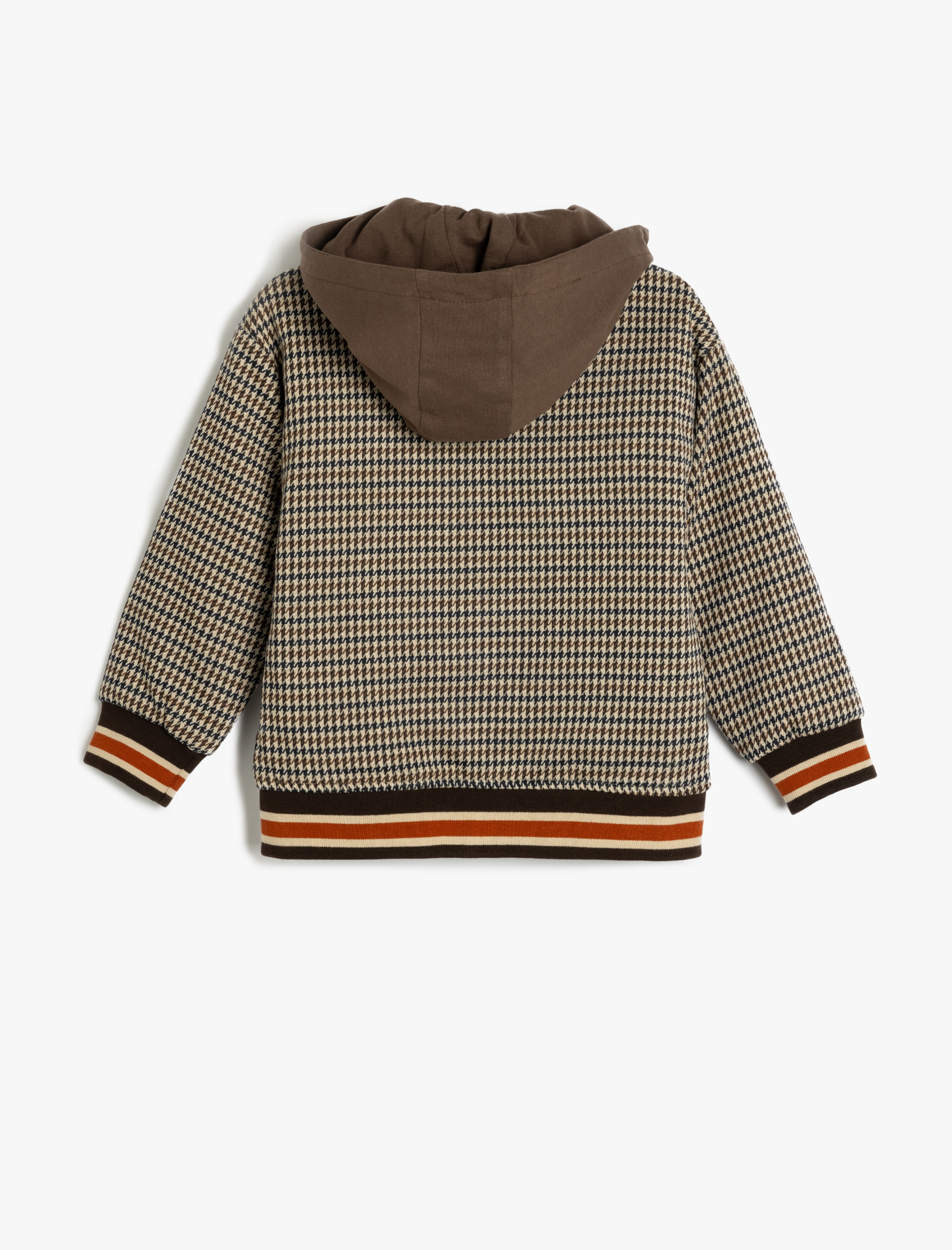 Erkek Çocuk Uzun Kollu Cepli Aplike Detaylı Oversize Kapşonlu Gömlek Ceket