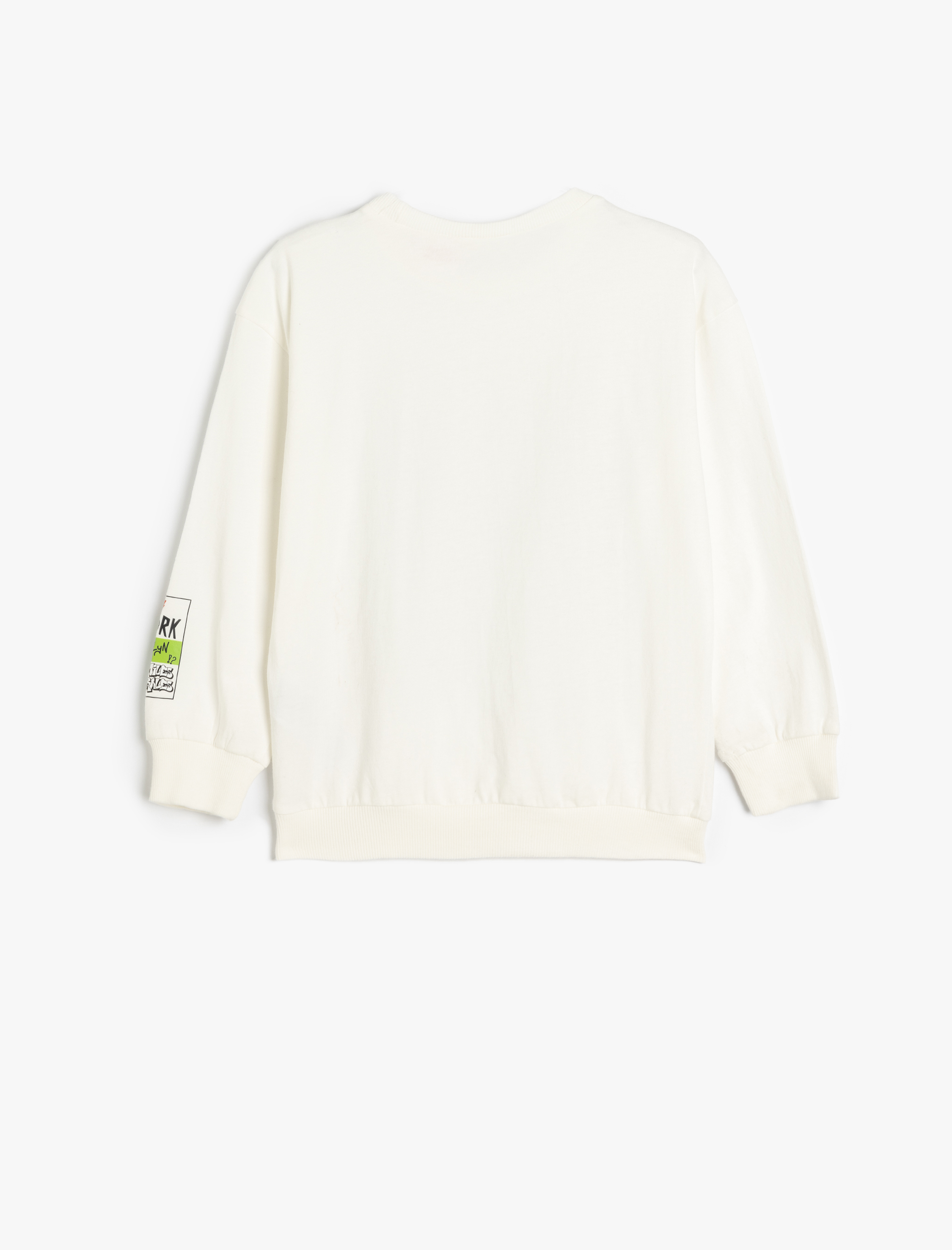  Erkek Çocuk Örümcek Adam Baskılı Pamuklu Uzun Kollu Şardonlu Sweatshirt