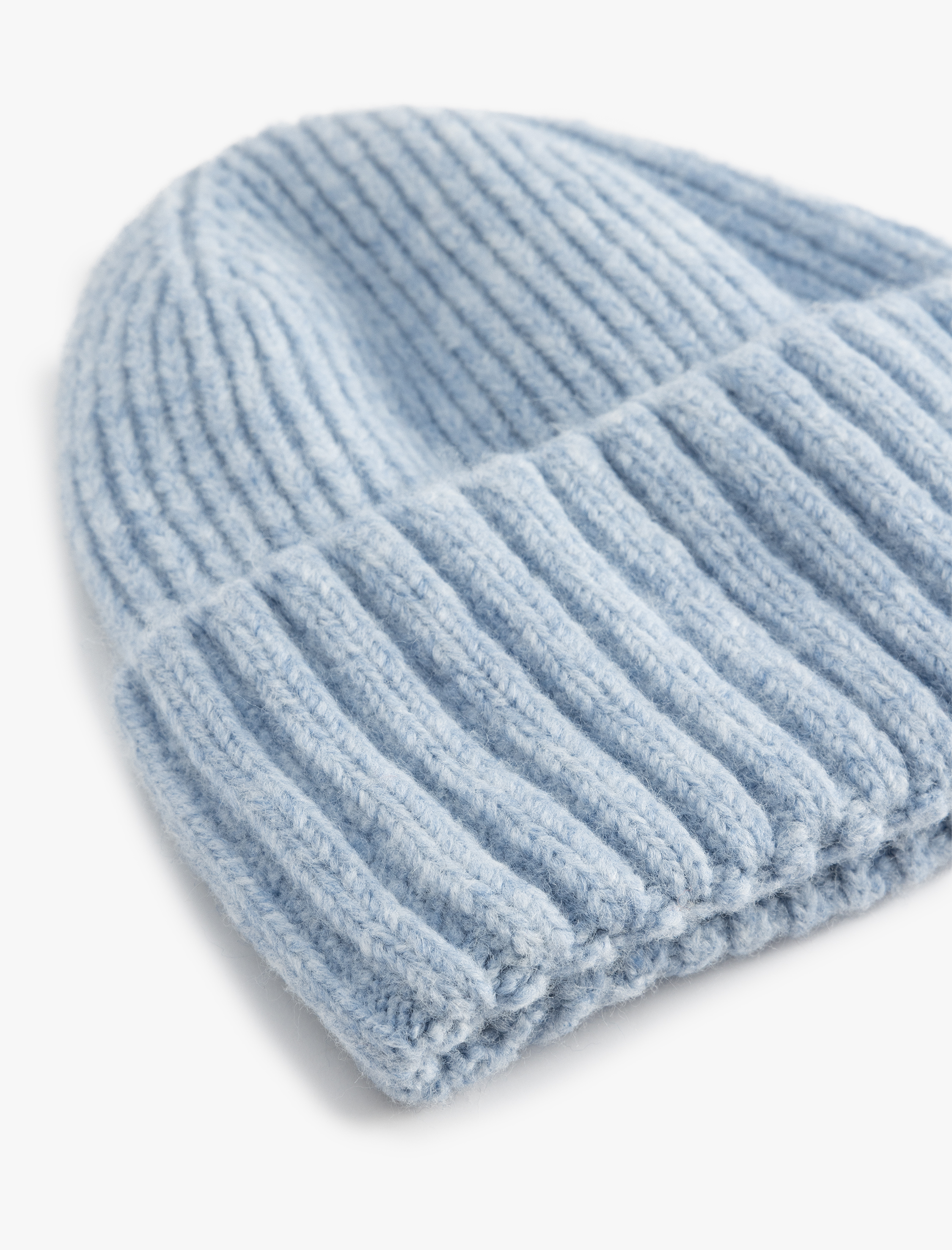  Kadın Basic Katlama Detaylı Örgü Bere