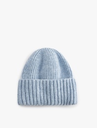 Basic Katlama Detaylı Örgü Bere