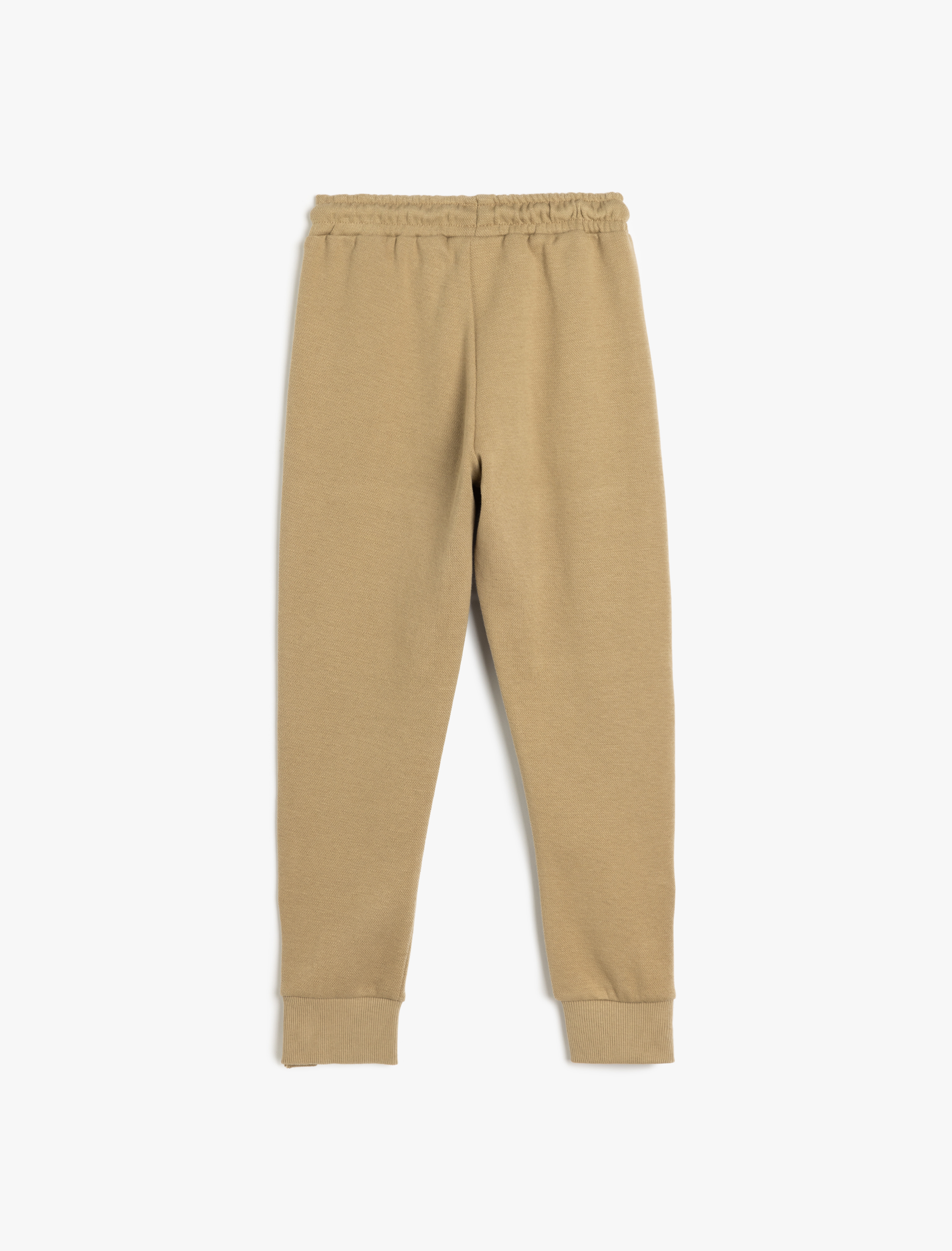  Erkek Çocuk Fermuar Detaylı Cepli Beli Bağlamalı Pamuklu Jogger Eşofman Altı