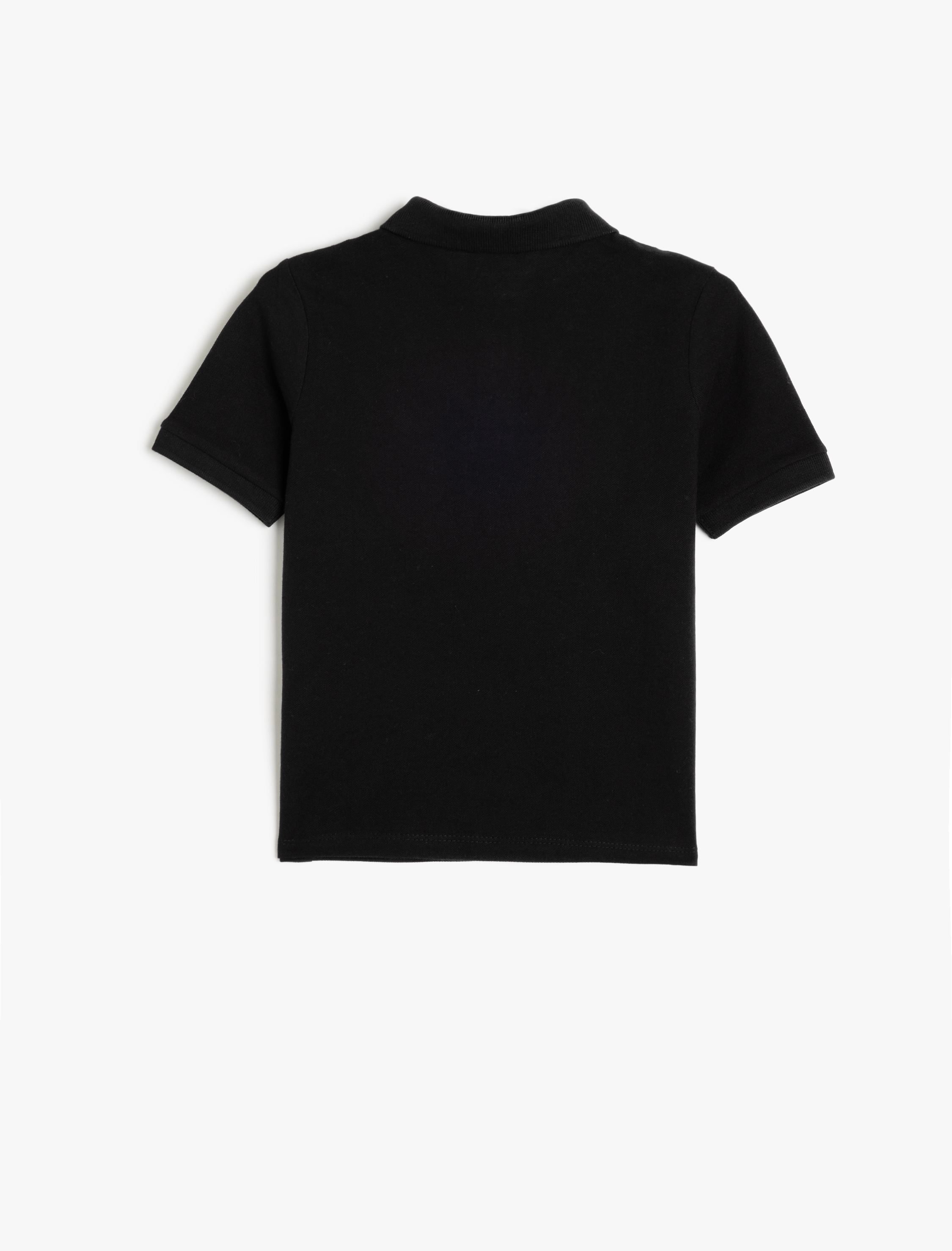  Erkek Çocuk Polo Tişört Kısa Kollu Dokulu Pamuklu