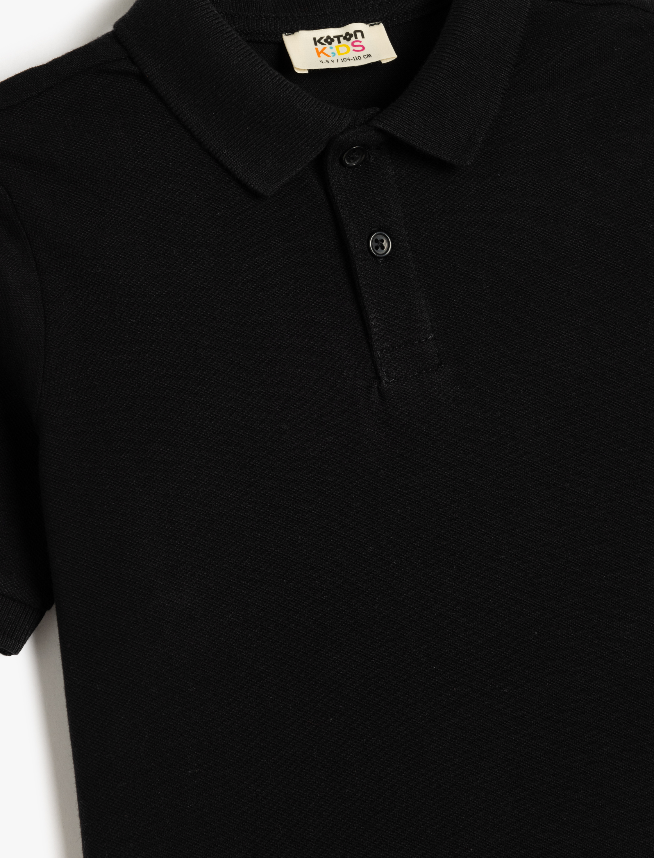  Erkek Çocuk Polo Tişört Kısa Kollu Dokulu Pamuklu