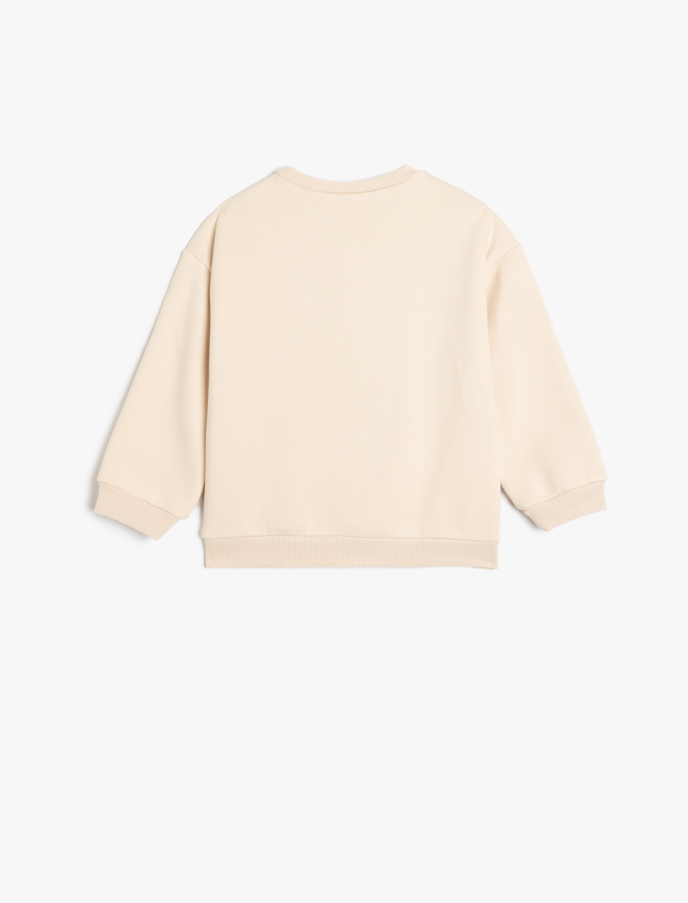 Kız Bebek Minnie Mouse Baskılı Lisanslı Pamuklu Şardonlu Uzun Kollu Sweatshirt