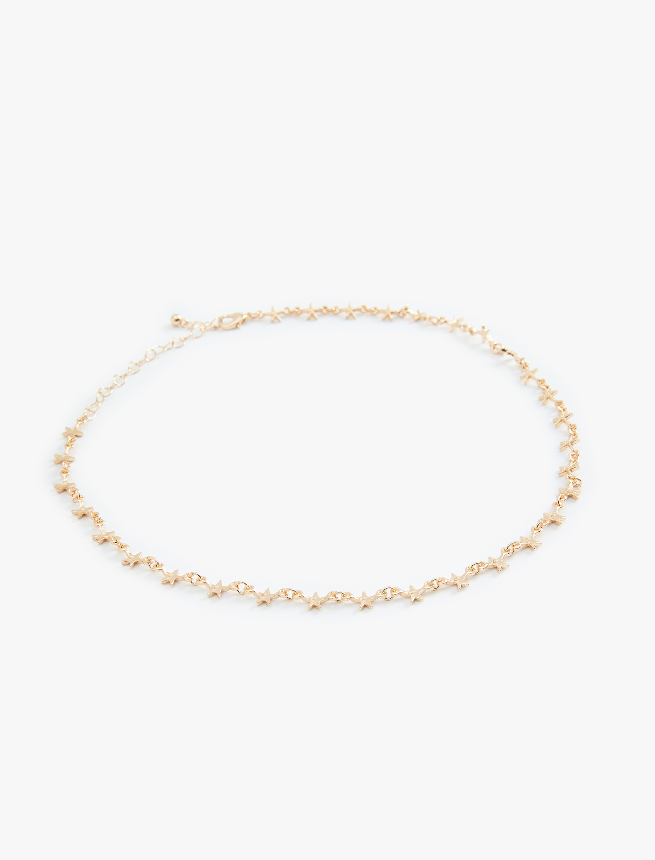  Kadın Zincir Detaylı Yıldız Motifli Kolye