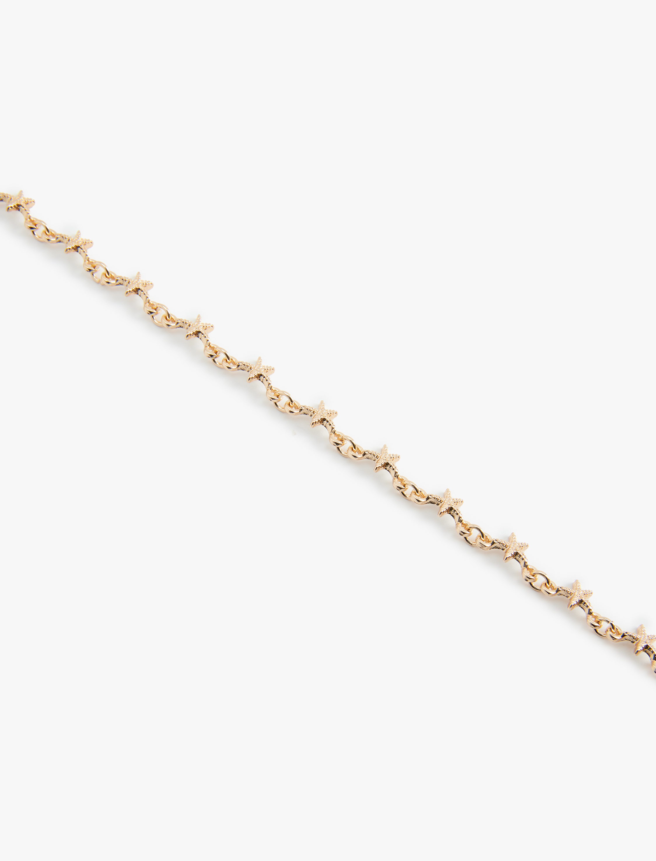  Kadın Zincir Detaylı Yıldız Motifli Kolye