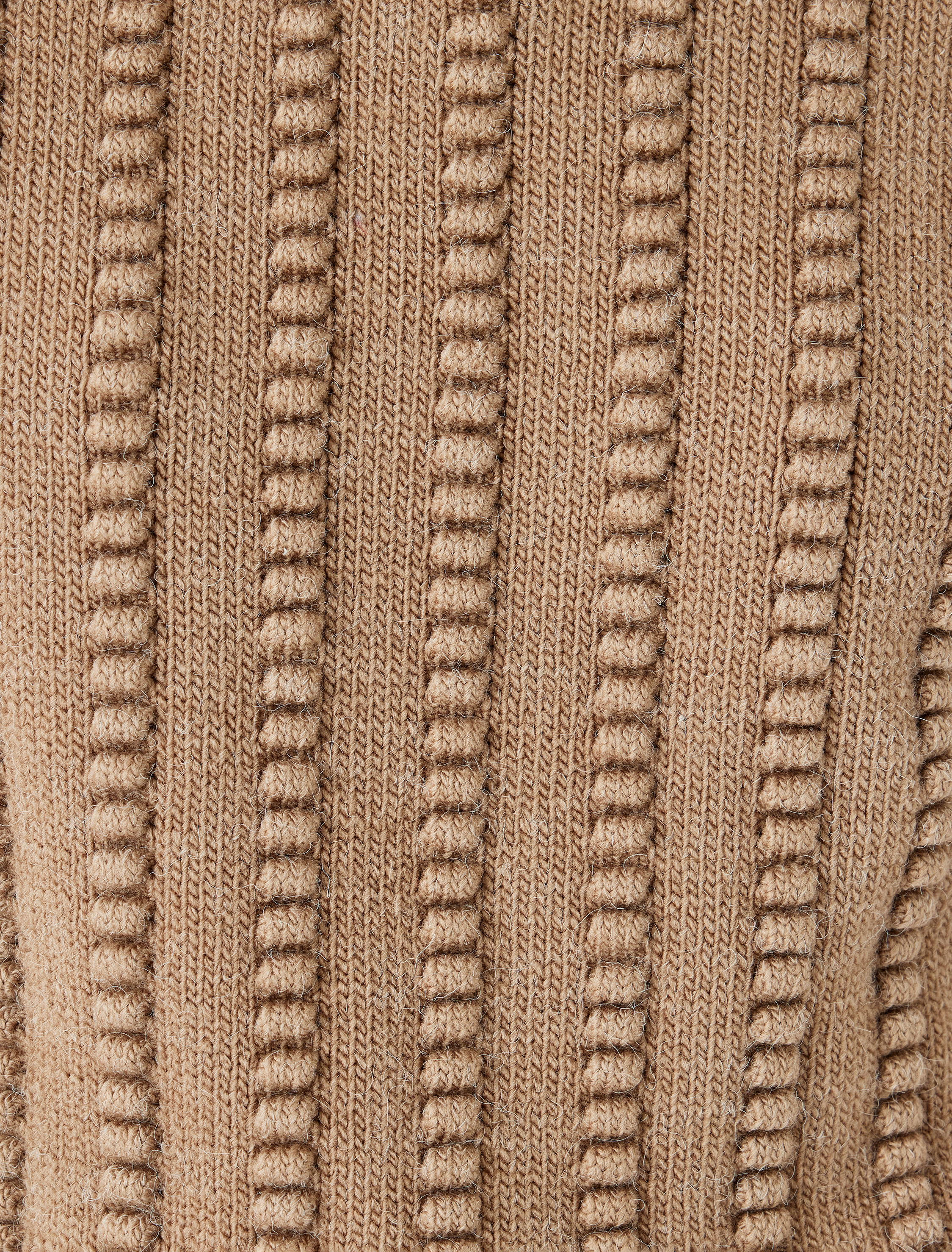   Balıkçı Yaka Kolsuz Dokulu Sırtı Fermuarlı Triko Süveter