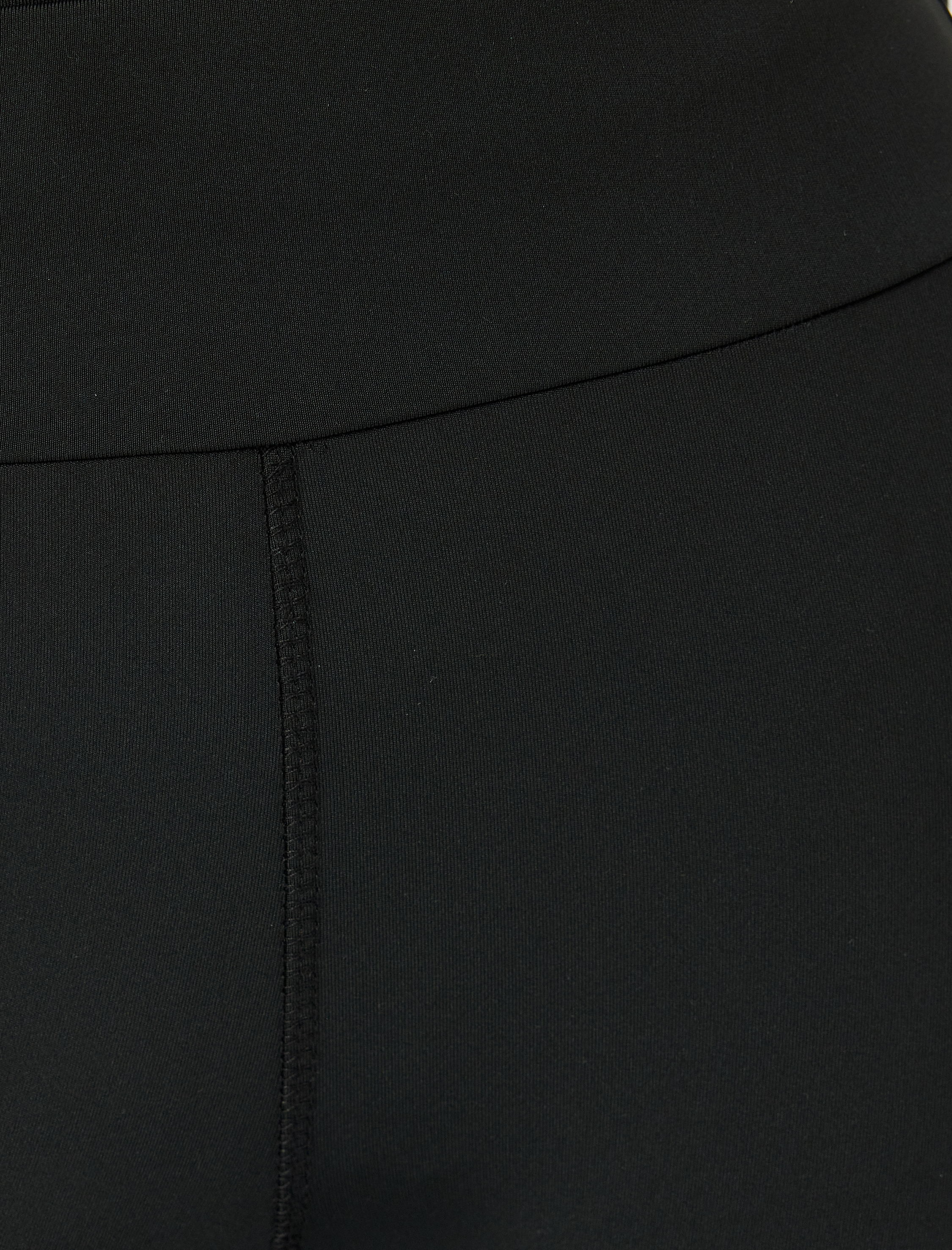   Spor Tayt Basic Yüksek Bel Şardonlu Yumuşak Tuşe Skinny Fit İnterlok