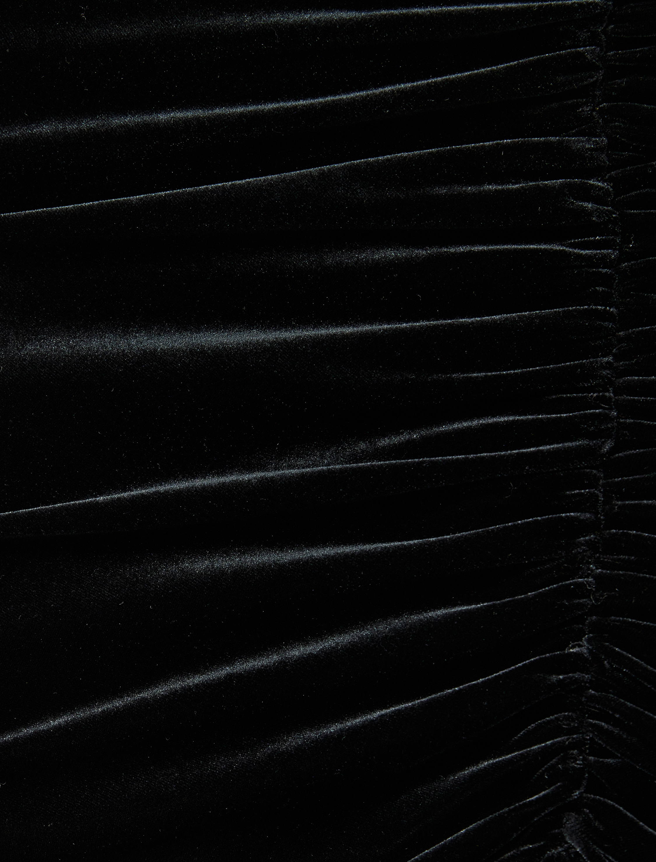   Midi Boy Asimetrik Drapeli Kadife Etek