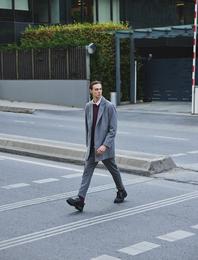 Slim Fit Kaşe Kaban Cep Detaylı