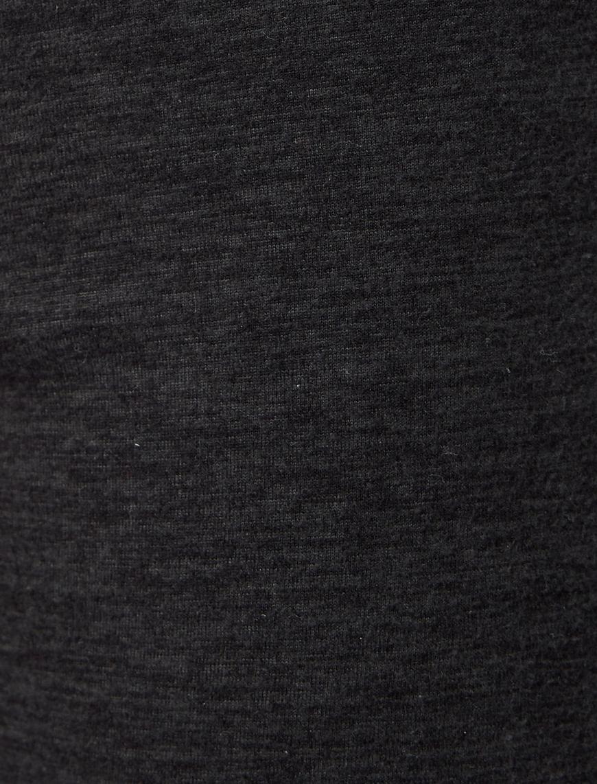   Spor Tayt Yüksek Bel Yumuşak Tuşe Slim Fit