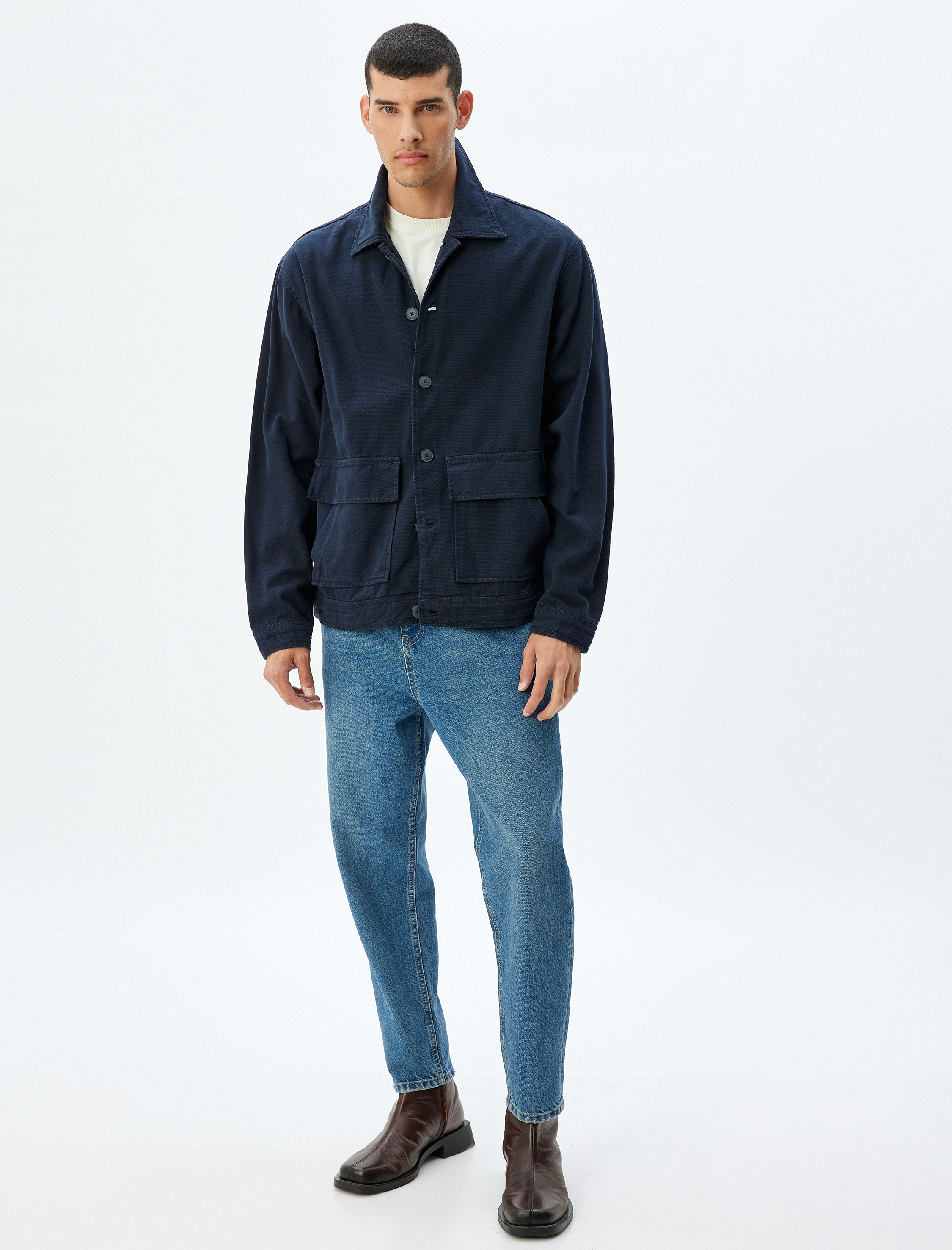 Normal Bel Loose Fit Jean Pantolon - Steve Jean