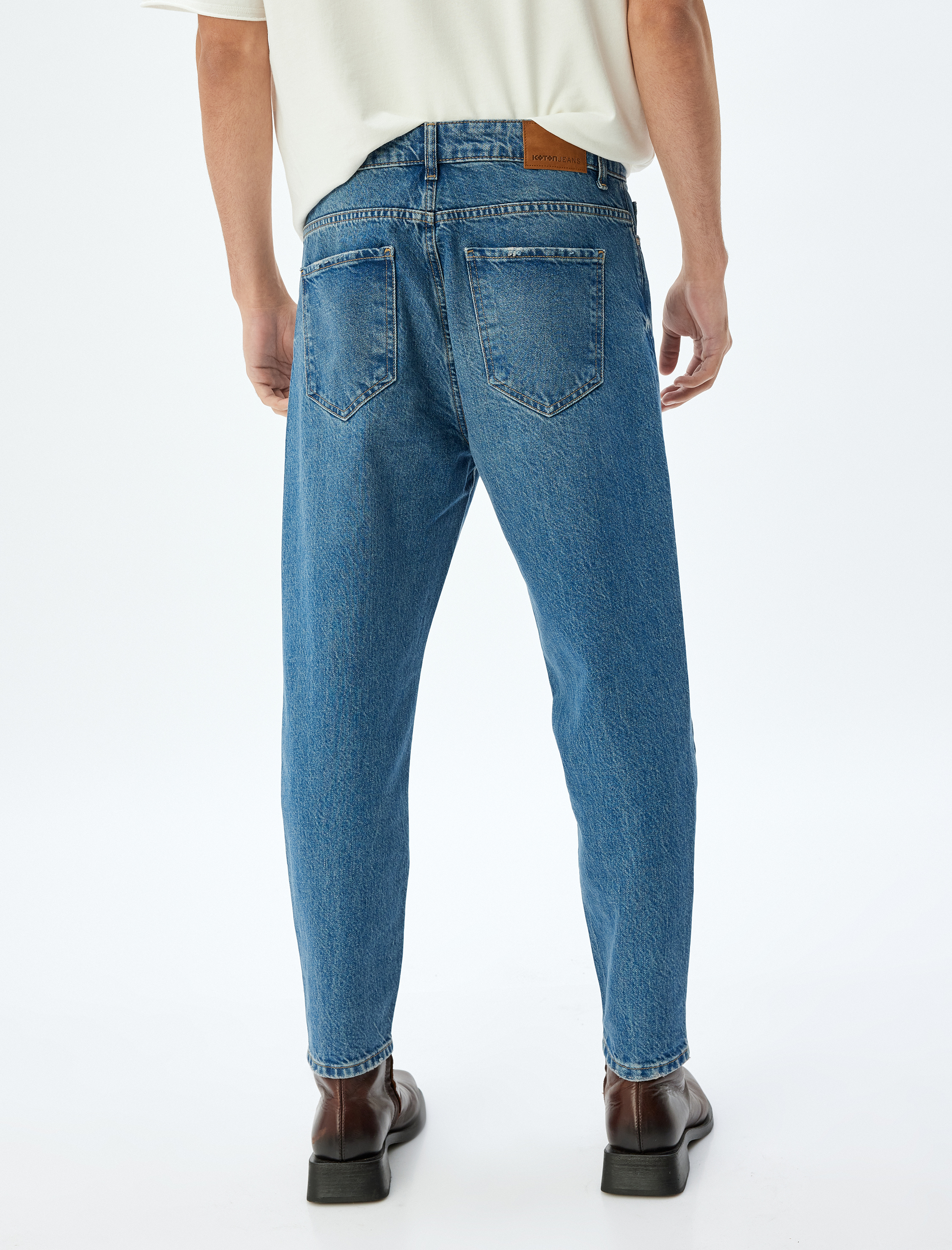 Normal Bel Loose Fit Jean Pantolon - Steve Jean