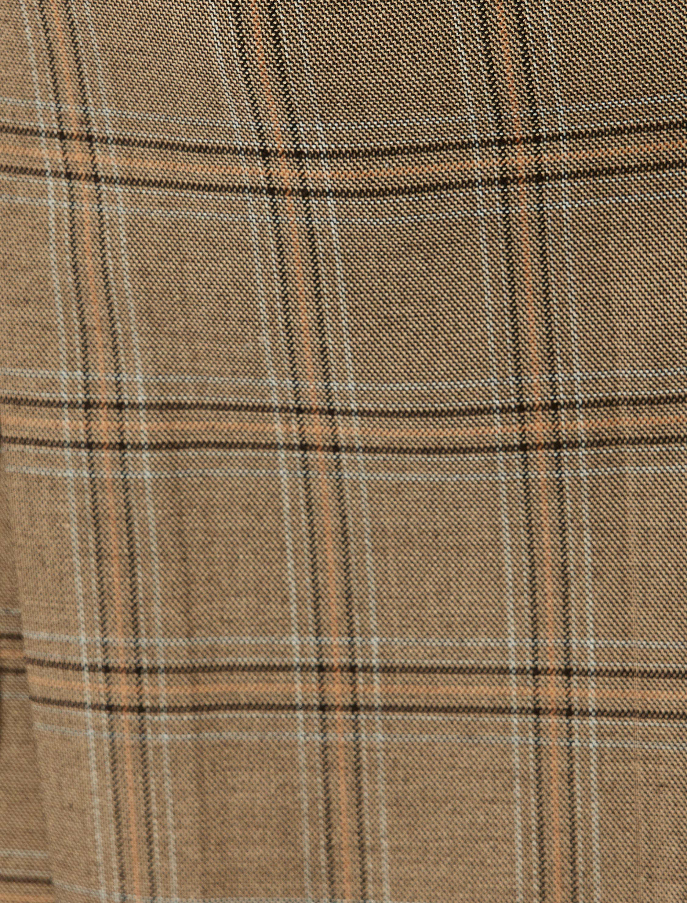   Mini Boy Aksesuar Detaylı A Kesim Pileli Ekose Etek