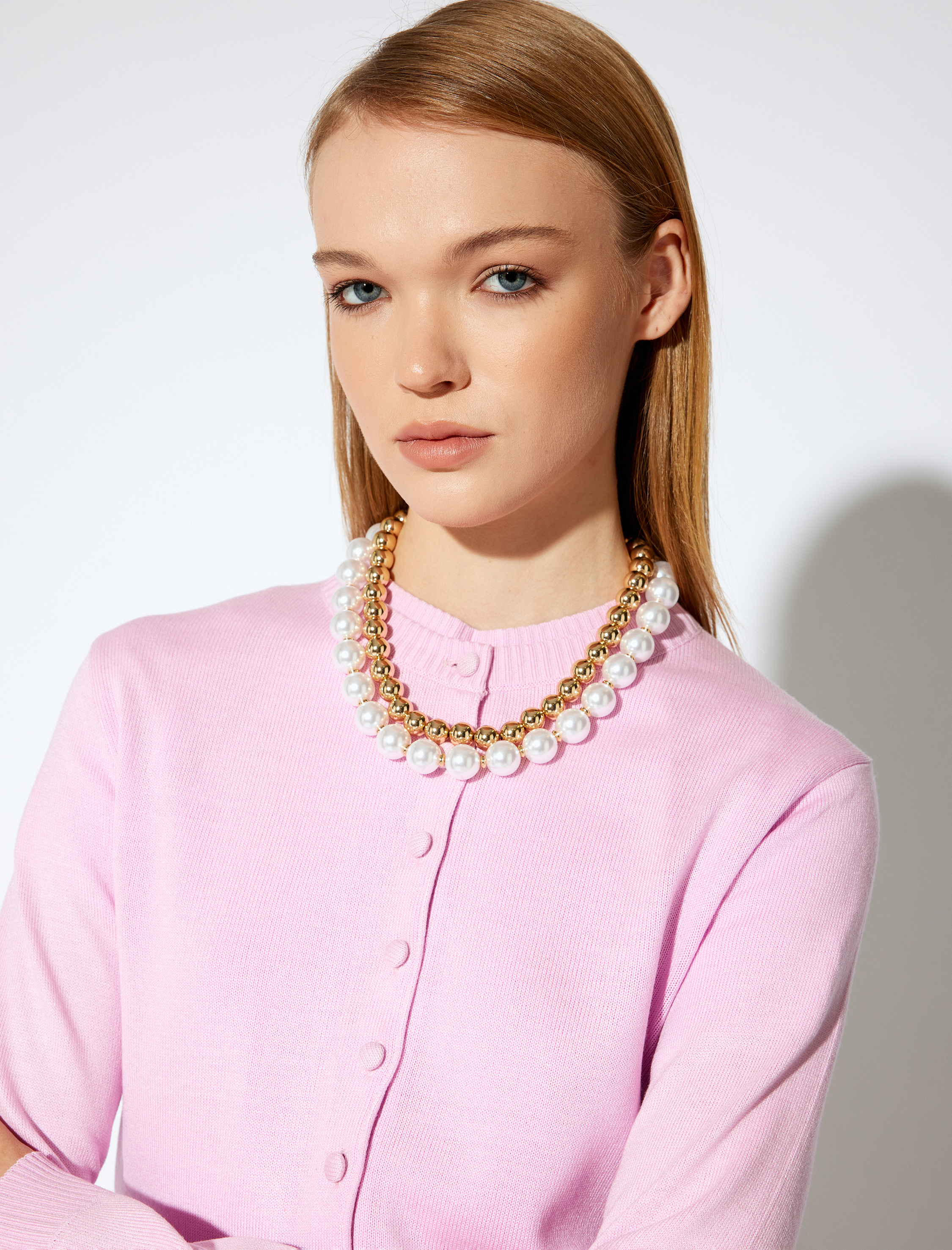   Koton X Melis Ağazat - Uzun Kollu Bisiklet Yaka Düğmeli Triko Hırka