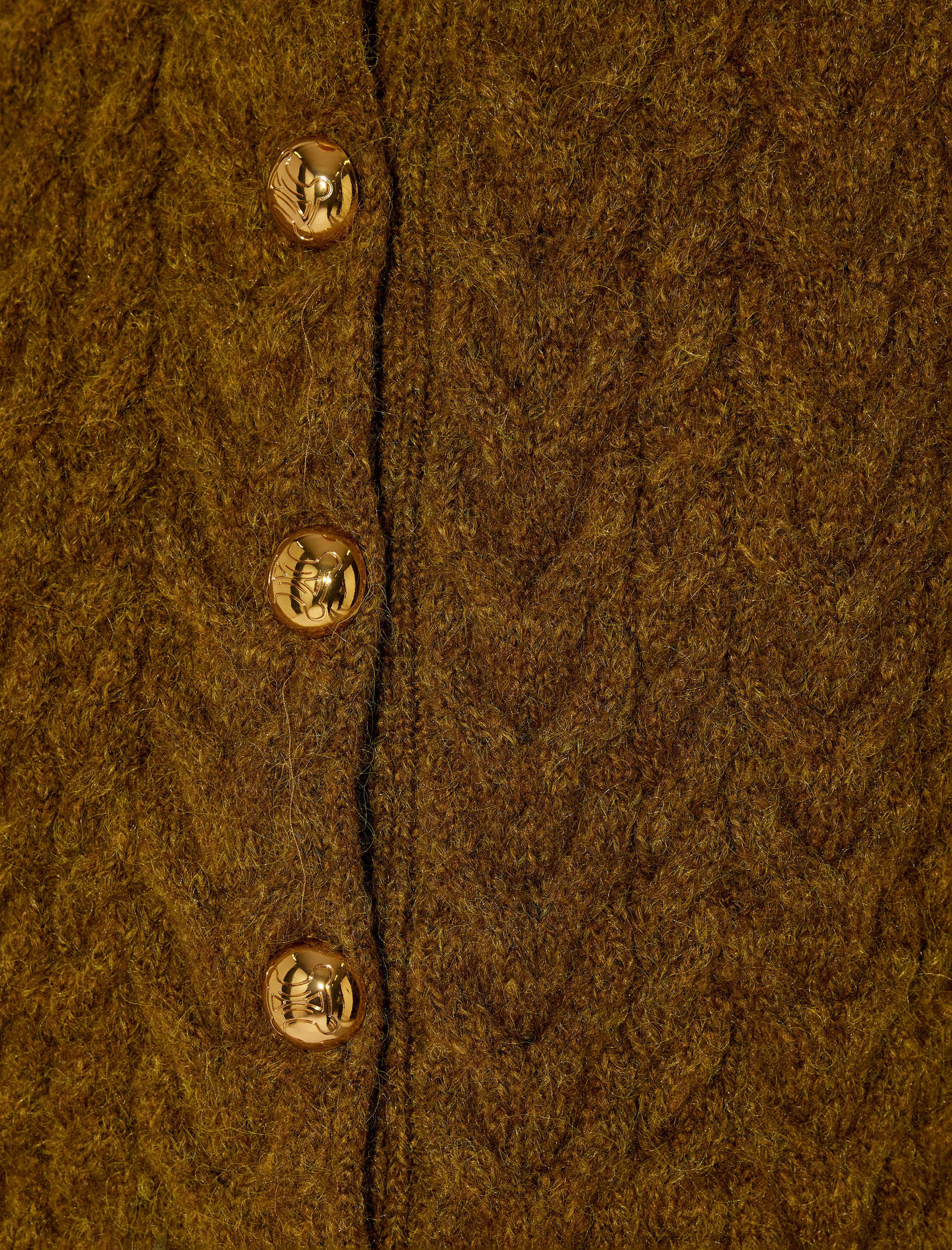   Koton X Melis Ağazat - Bisiklet Yaka Kısa Kollu Saç Örgü Hırka