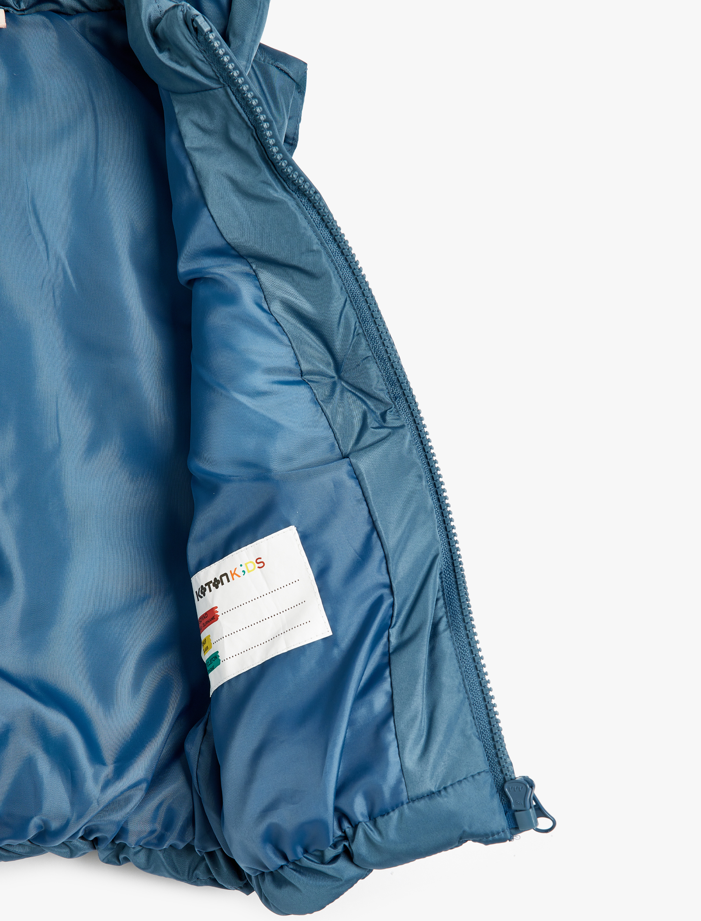  Erkek Bebek Cep Detaylı Fermuarlı Mevsimlik Kapşonlu Şişme Yelek