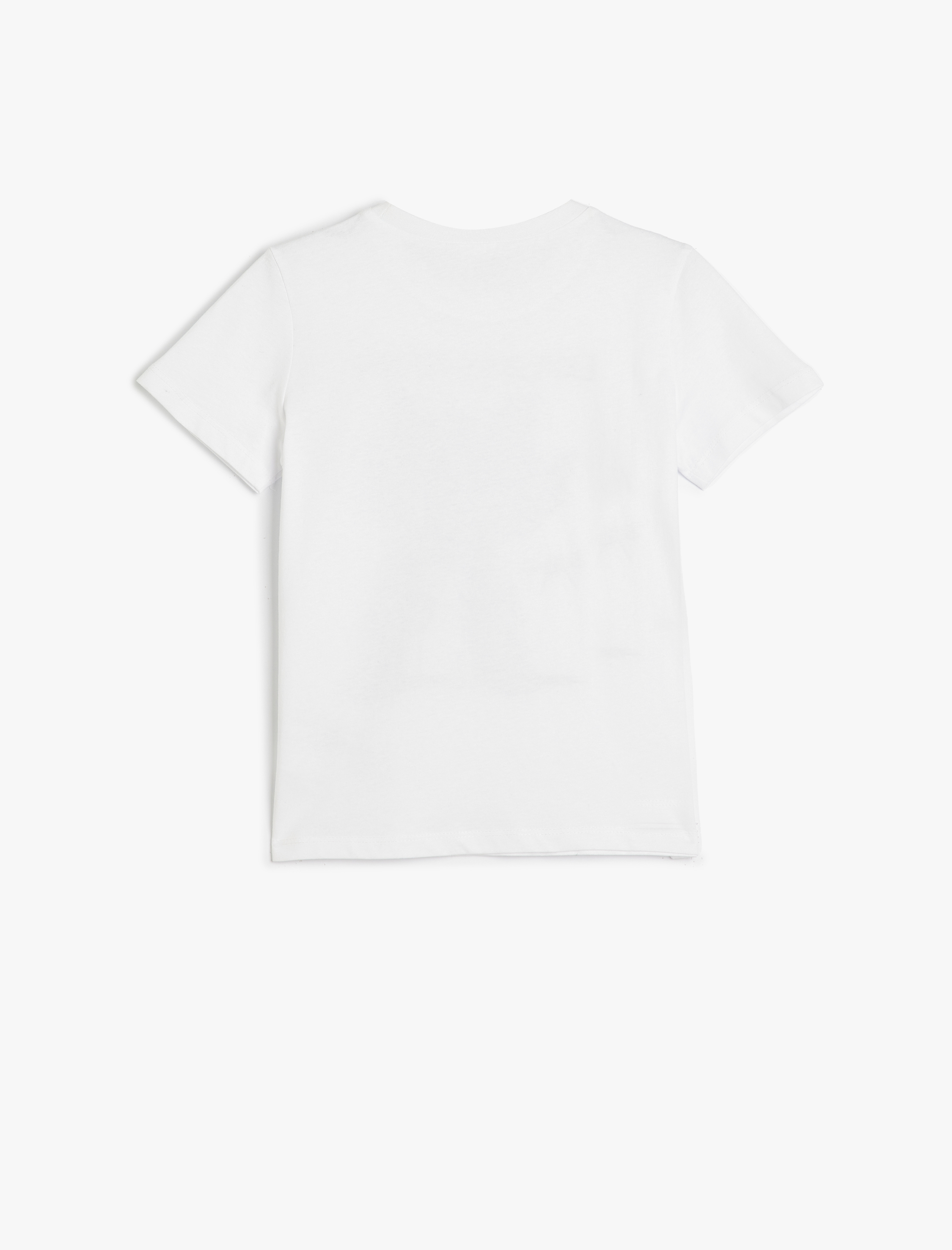  Erkek Çocuk Kısa Kollu Bisiklet Yaka Robot Baskılı Pamuklu Tişört