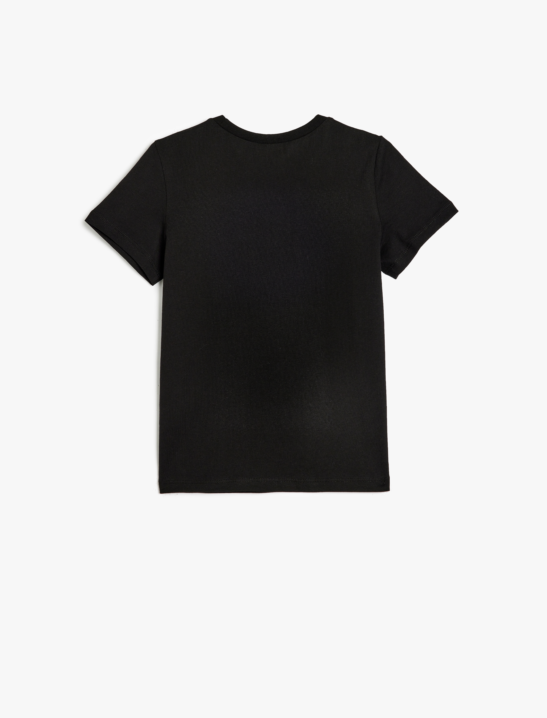  Erkek Çocuk Pamuklu Kısa Kollu Bisiklet Yaka Dinozor Baskılı Tişört