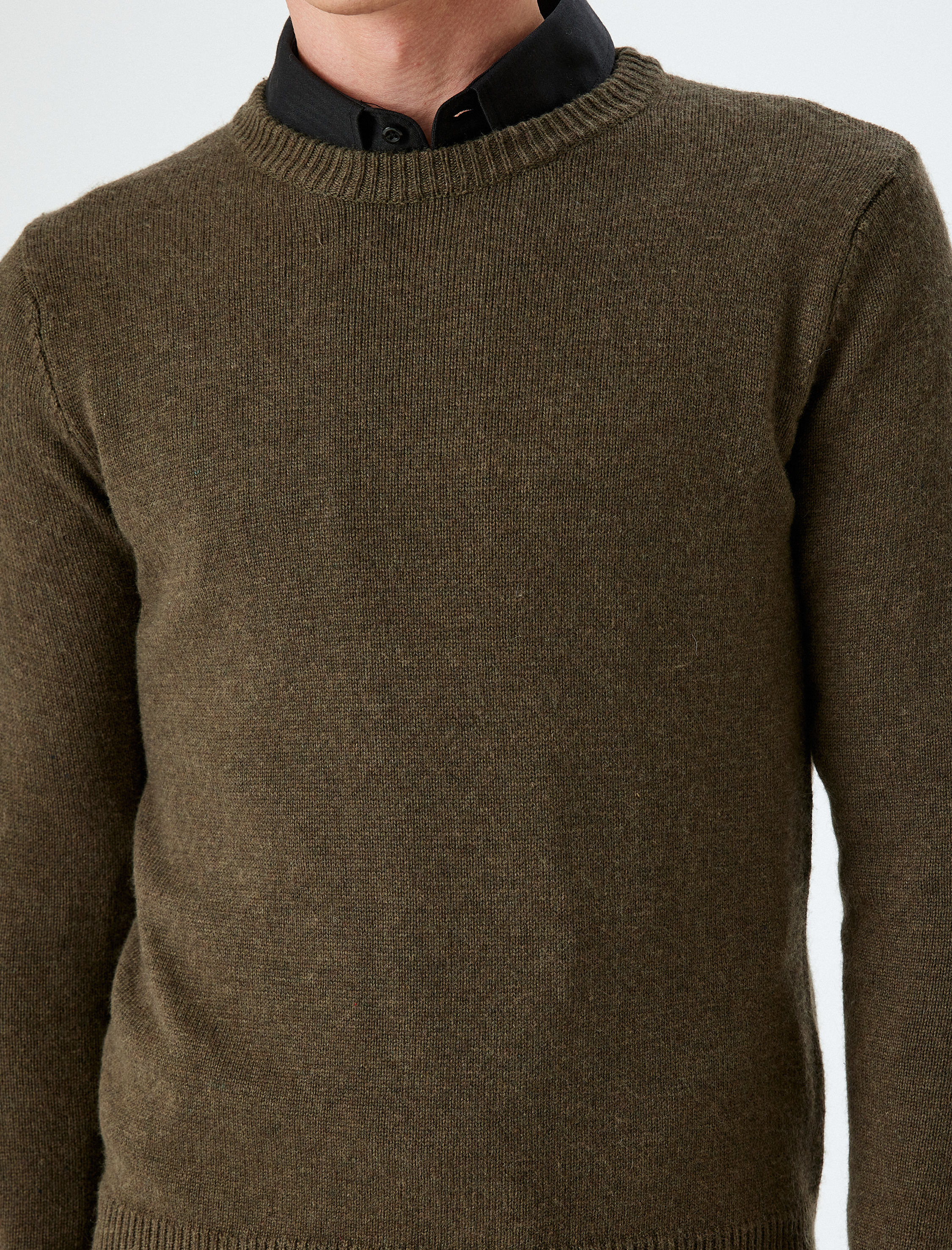   Kışlık Triko Kazak Basic Bisiklet Yaka Viskon