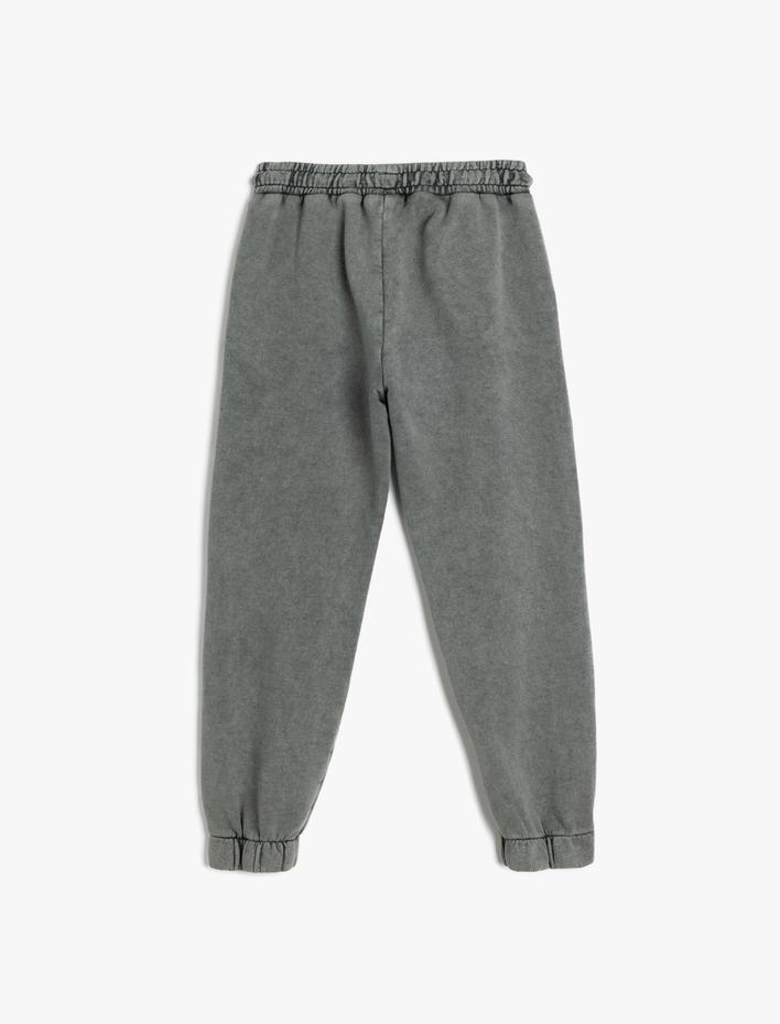 Erkek Çocuk Eşofman Altı Beli Bağcıklı Cep Detaylı Pamuklu