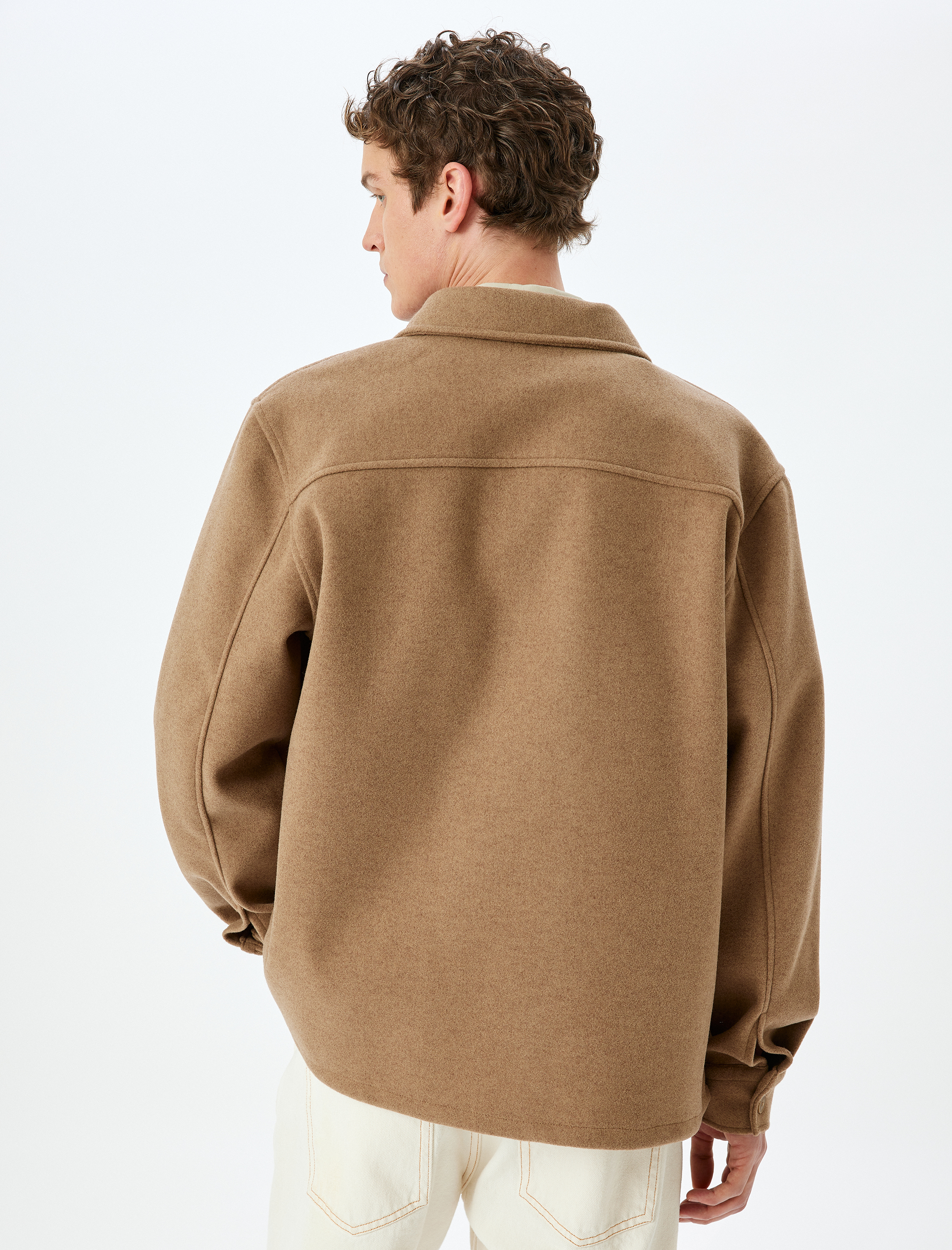   Viskon Karışımlı Düğmeli Regular Fit Uzun Kollu Gömlek