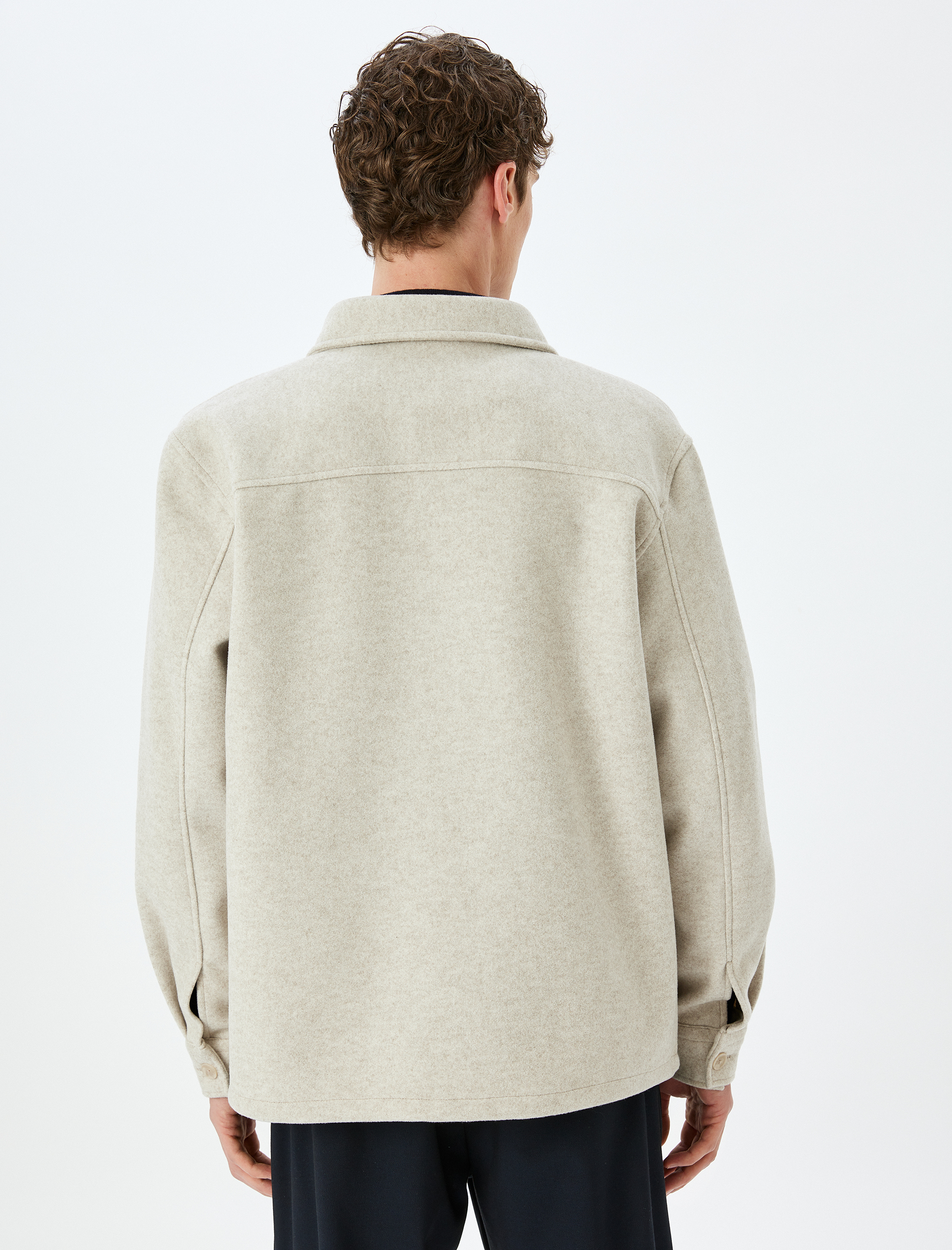   Viskon Karışımlı Düğmeli Regular Fit Uzun Kollu Gömlek