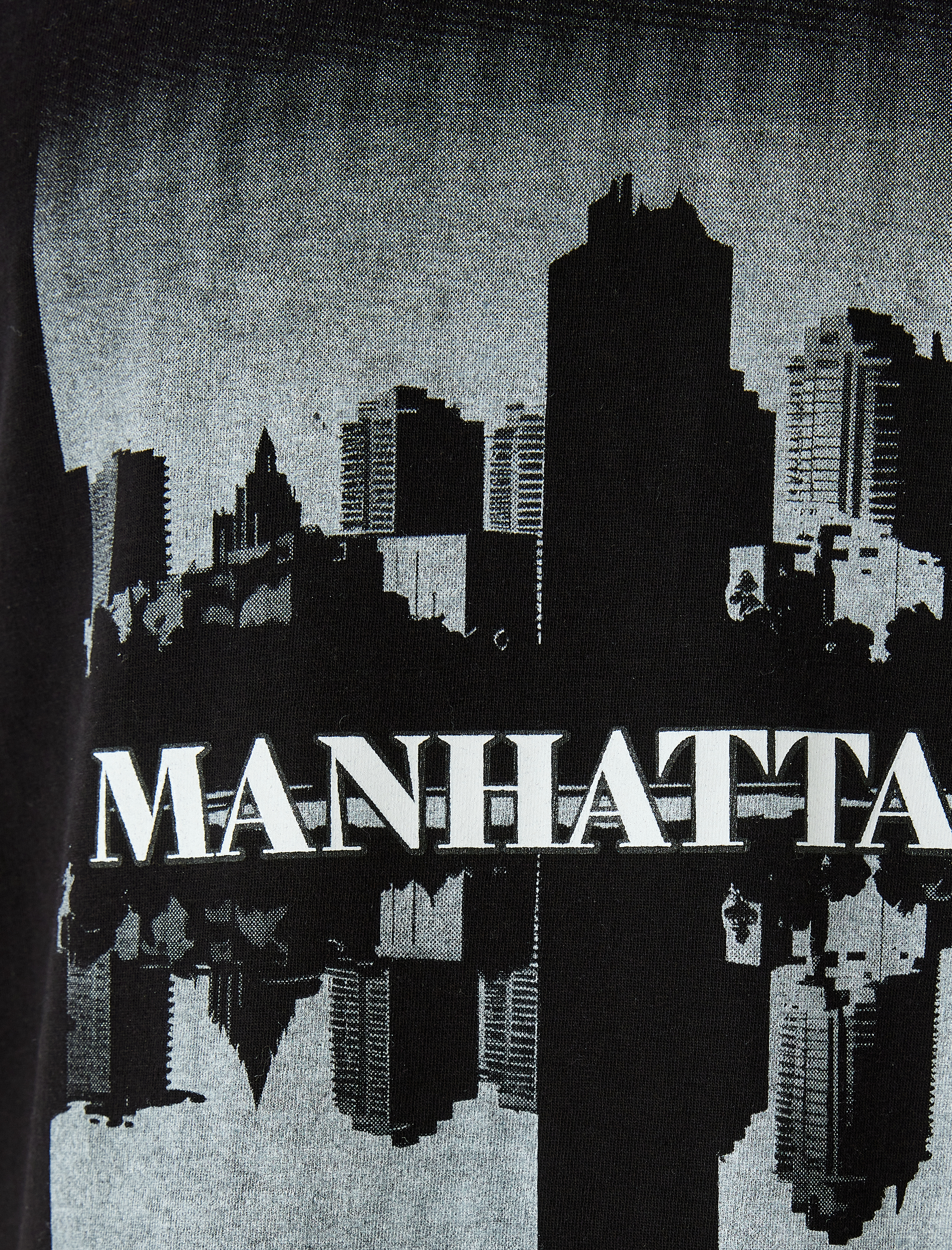   Kısa Kollu Regular Fit Bisiklet Yaka Pamuklu Fotoğraf Baskılı Tişört