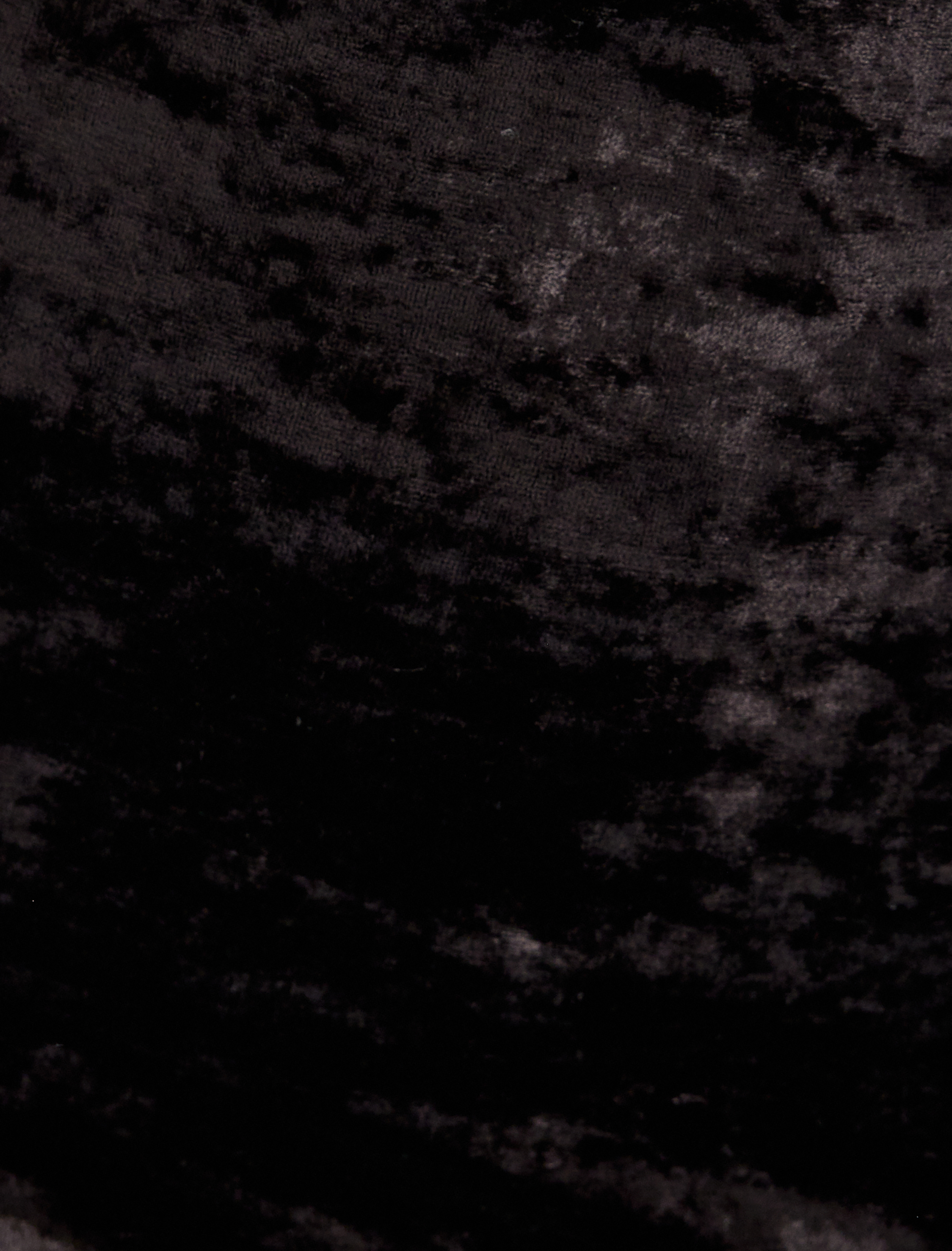 Tül Korse Detaylı Asimetrik İp Askılı Kalp Yaka Kadife Abiye Elbise